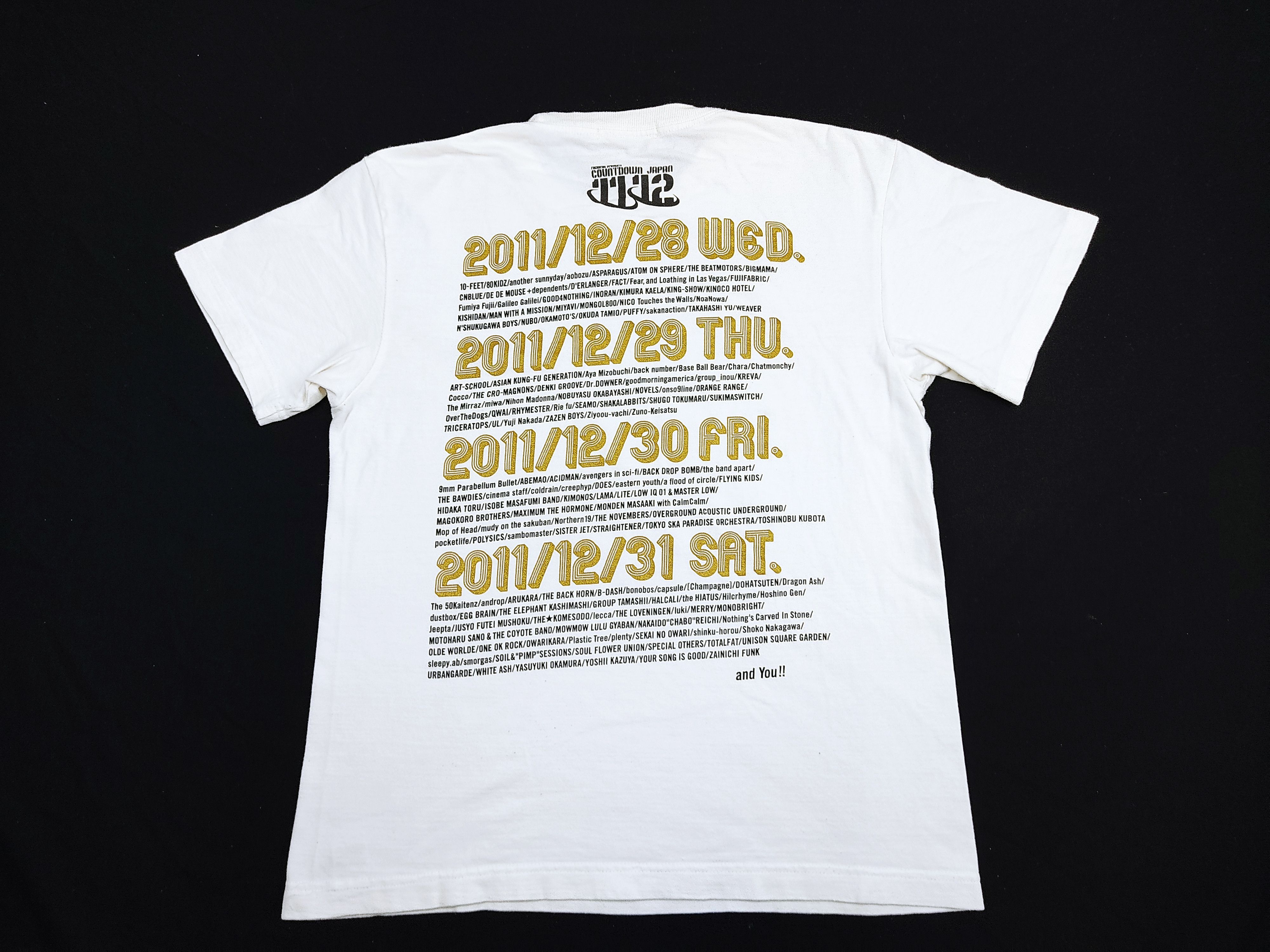 Band Tees DCJ Countdown Japan Fes 2011 Concert Japanese Band Tee List Size S / US 4 / IT 40 - 1 Thumbnail