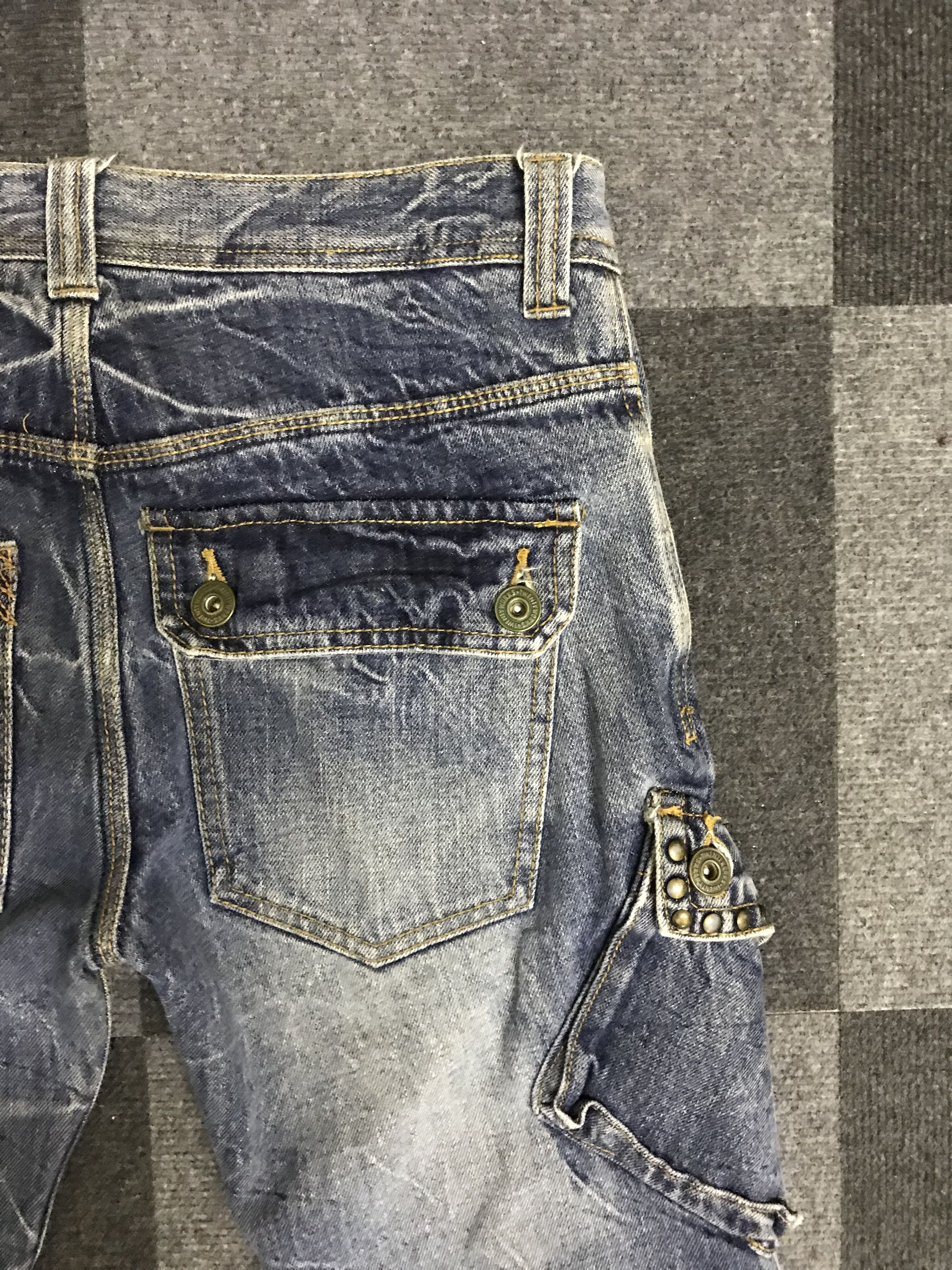Japanese Brand D115 TWENTYWORKS Japan Riveted Cargo Jeans Size US 32 / EU 48 - 21 Thumbnail