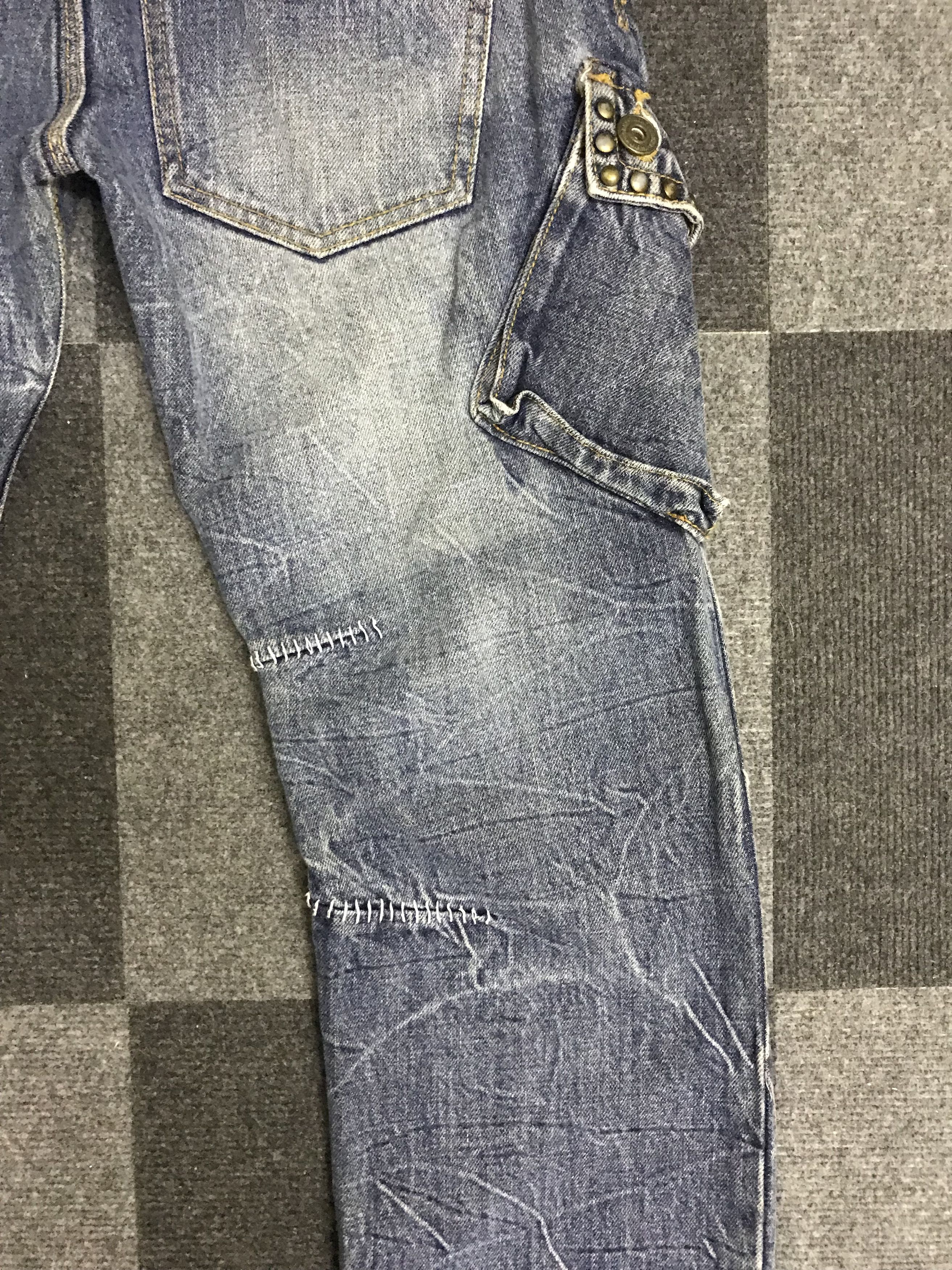 Japanese Brand D115 TWENTYWORKS Japan Riveted Cargo Jeans Size US 32 / EU 48 - 20 Thumbnail