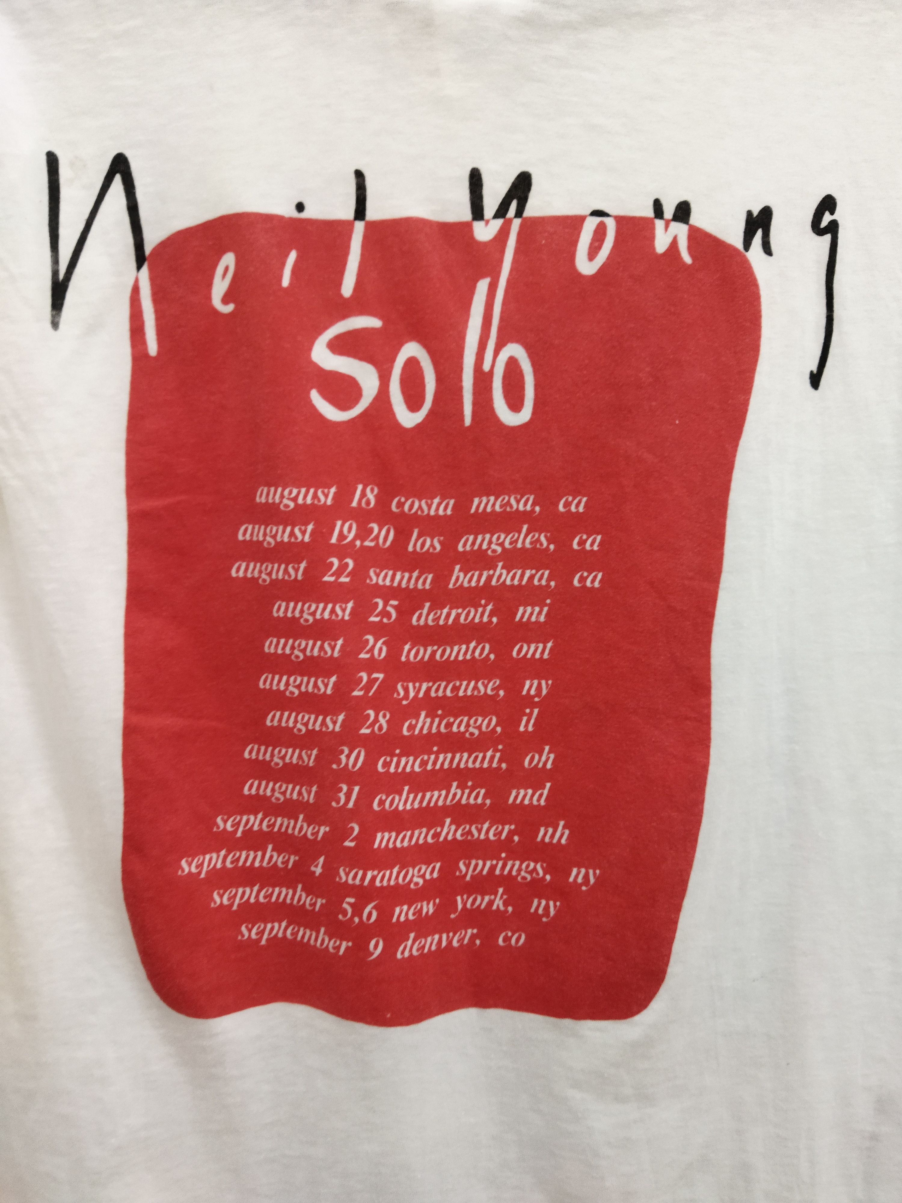 Band Tees × Vintage VINTAGE NEIL YOUNG TSHIRT Size US M / EU 48-50 / 2 - 6 Thumbnail