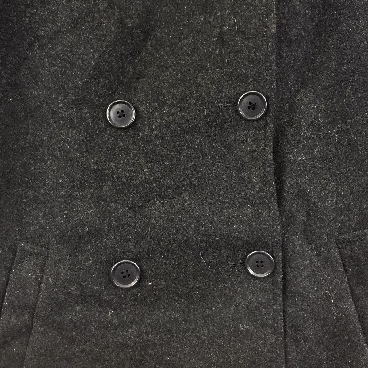 Japanese Brand BEAMS Japanese Brand Wool Black Coat Jacket Size US L / EU 52-54 / 3 - 3 Thumbnail