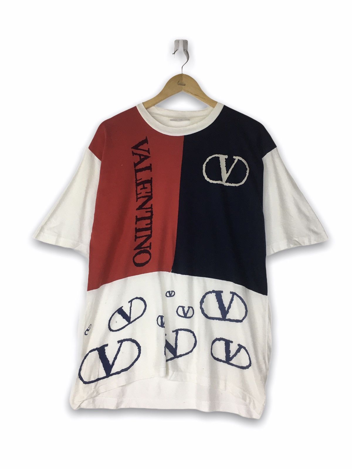 Vintage rare Valentino two colour big spell out