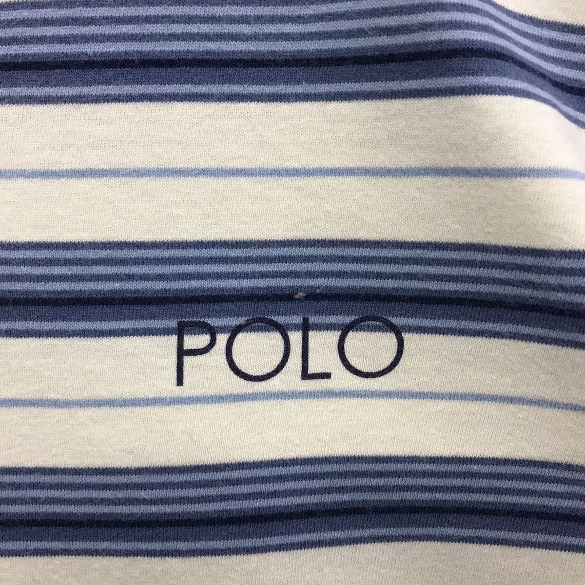 Polo Ralph Lauren × Vintage *Rare!! Vintage Polo Ralph Lauren Stripe V Neck Tee Size US S / EU 44-46 / 1 - 7 Thumbnail