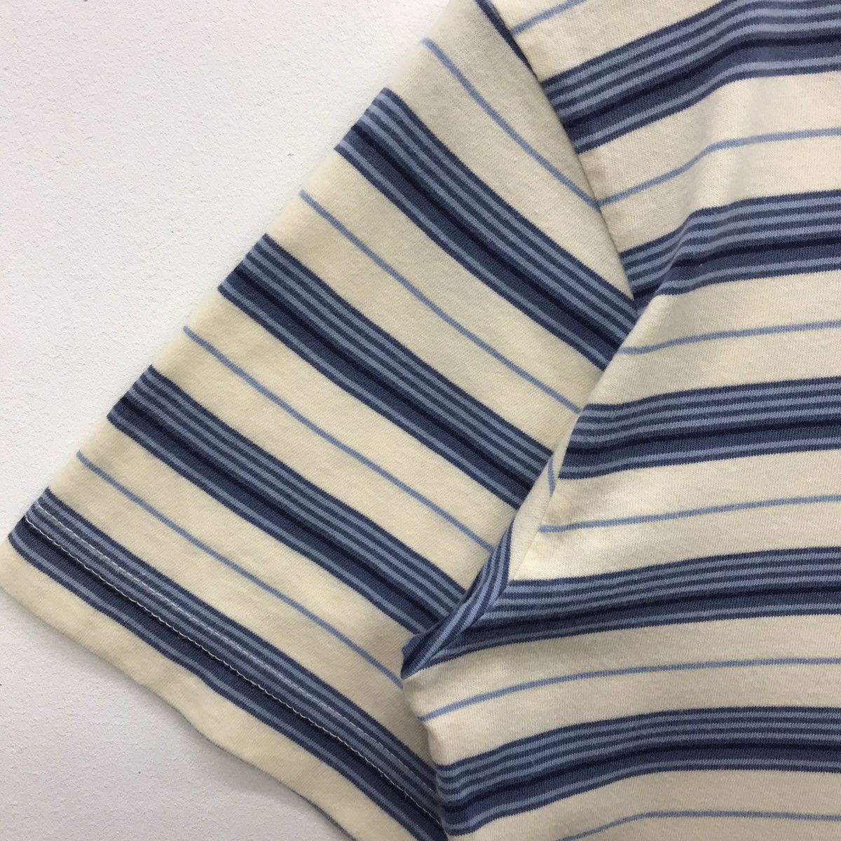 Polo Ralph Lauren × Vintage *Rare!! Vintage Polo Ralph Lauren Stripe V Neck Tee Size US S / EU 44-46 / 1 - 5 Thumbnail