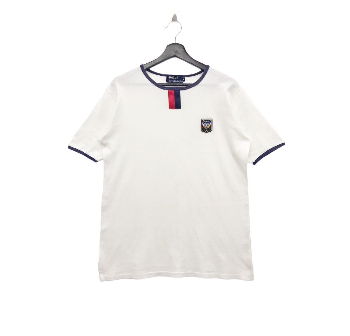 Designer × Polo Ralph Lauren × Vintage *Rare!! Vintage Polo creast by Ralph Lauren Ringer Tee Size US M / EU 48-50 / 2 - 1 Thumbnail