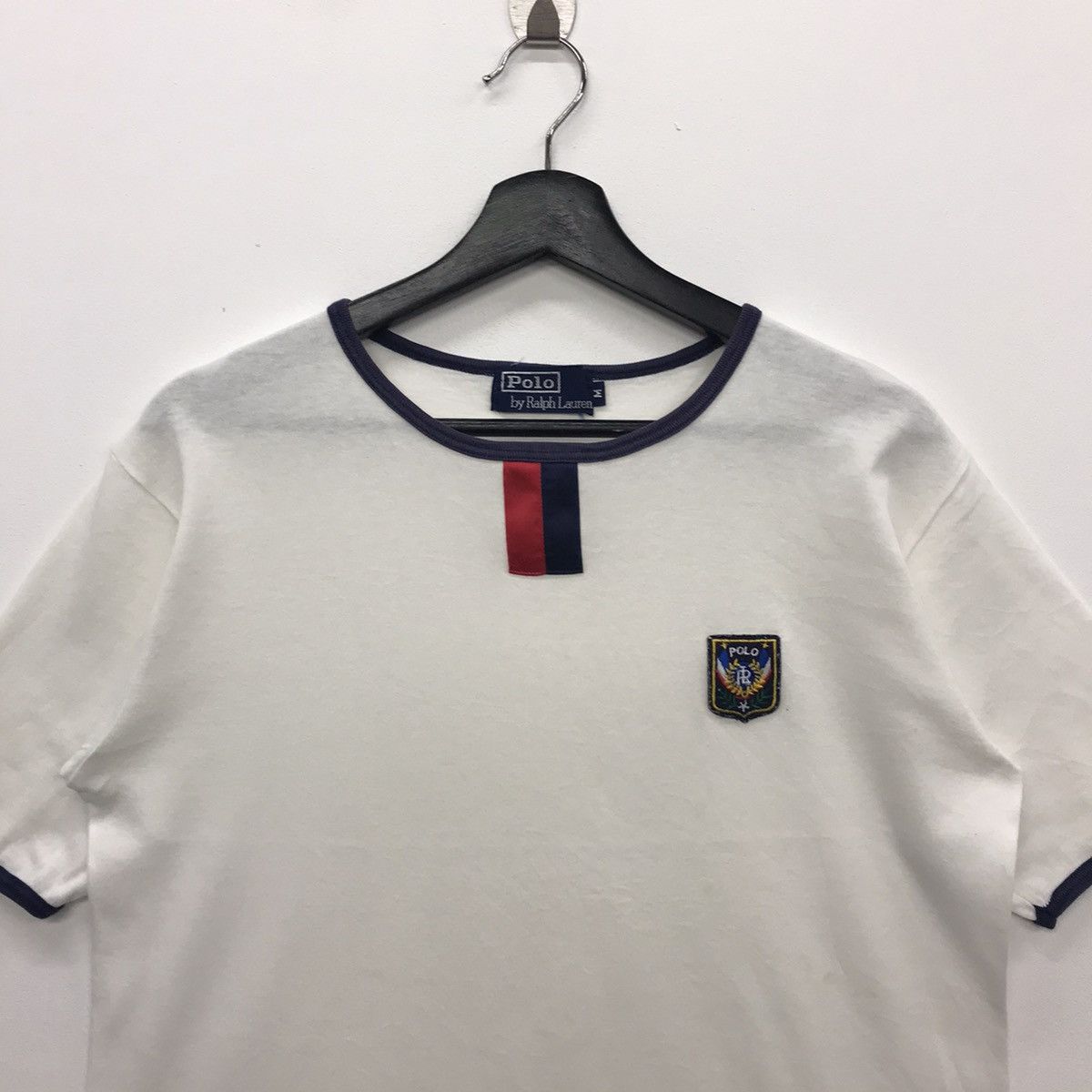 Designer × Polo Ralph Lauren × Vintage *Rare!! Vintage Polo creast by Ralph Lauren Ringer Tee Size US M / EU 48-50 / 2 - 2 Thumbnail
