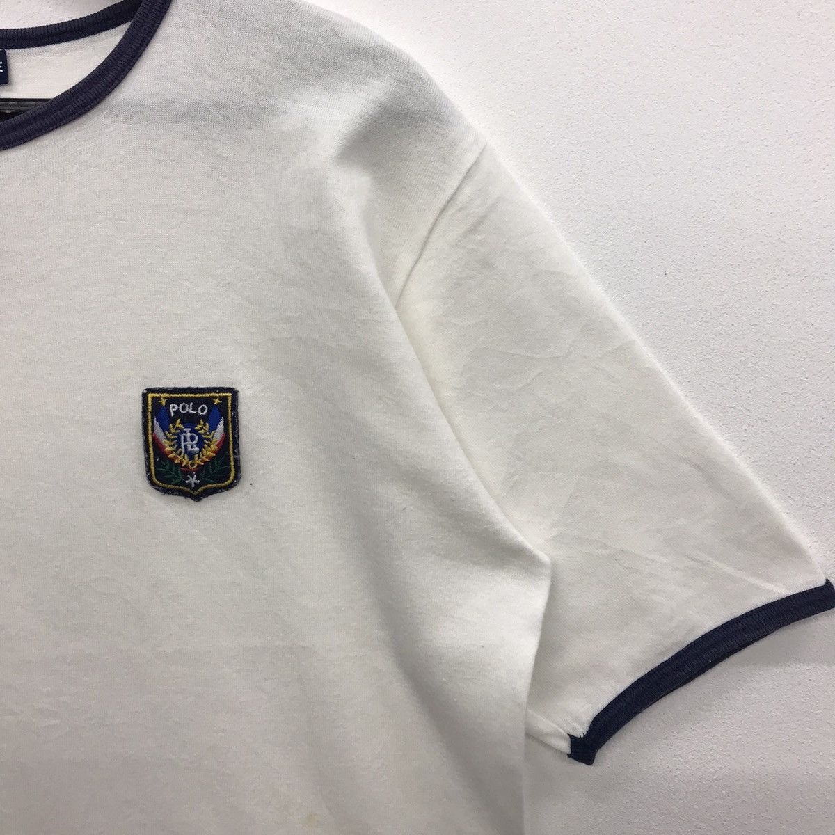 Designer × Polo Ralph Lauren × Vintage *Rare!! Vintage Polo creast by Ralph Lauren Ringer Tee Size US M / EU 48-50 / 2 - 6 Thumbnail