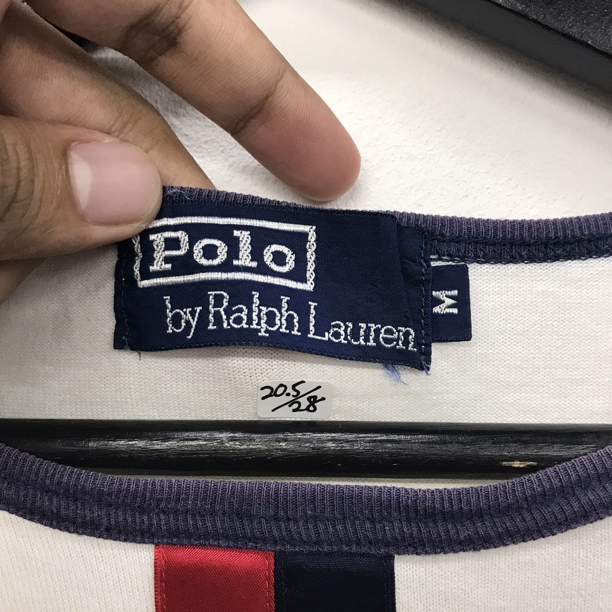 Designer × Polo Ralph Lauren × Vintage *Rare!! Vintage Polo creast by Ralph Lauren Ringer Tee Size US M / EU 48-50 / 2 - 13 Thumbnail