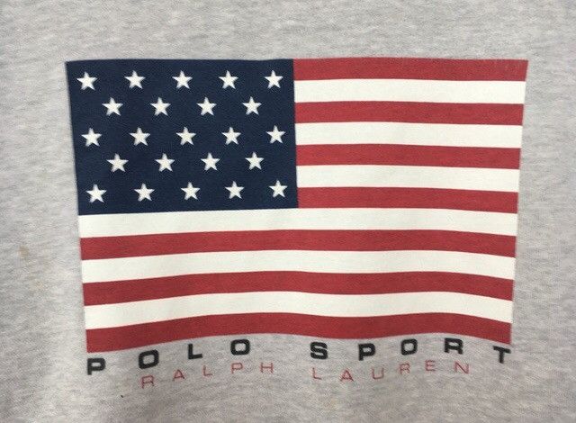 Polo Ralph Lauren × Vintage *🔥POLO RALPH LAUREN sweatshirt american flag Size US L / EU 52-54 / 3 - 4 Thumbnail