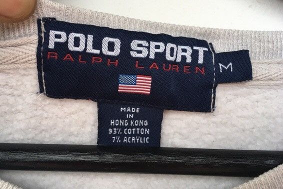 Polo Ralph Lauren × Vintage *🔥POLO RALPH LAUREN sweatshirt american flag Size US L / EU 52-54 / 3 - 7 Thumbnail