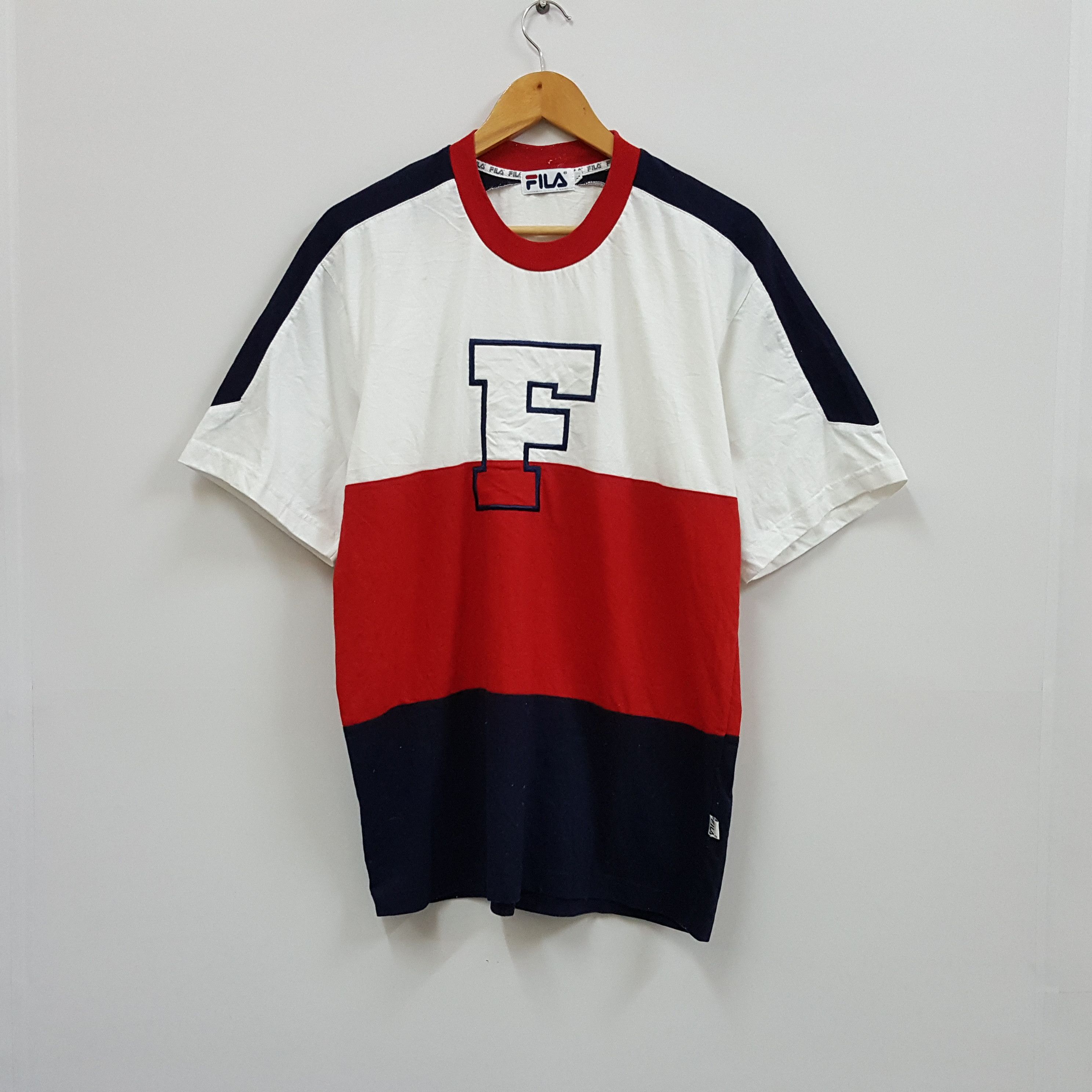 Fila × Vintage Vintage FILA big F Streewear nice colour design t-shirt Size US L / EU 52-54 / 3 - 1 Thumbnail