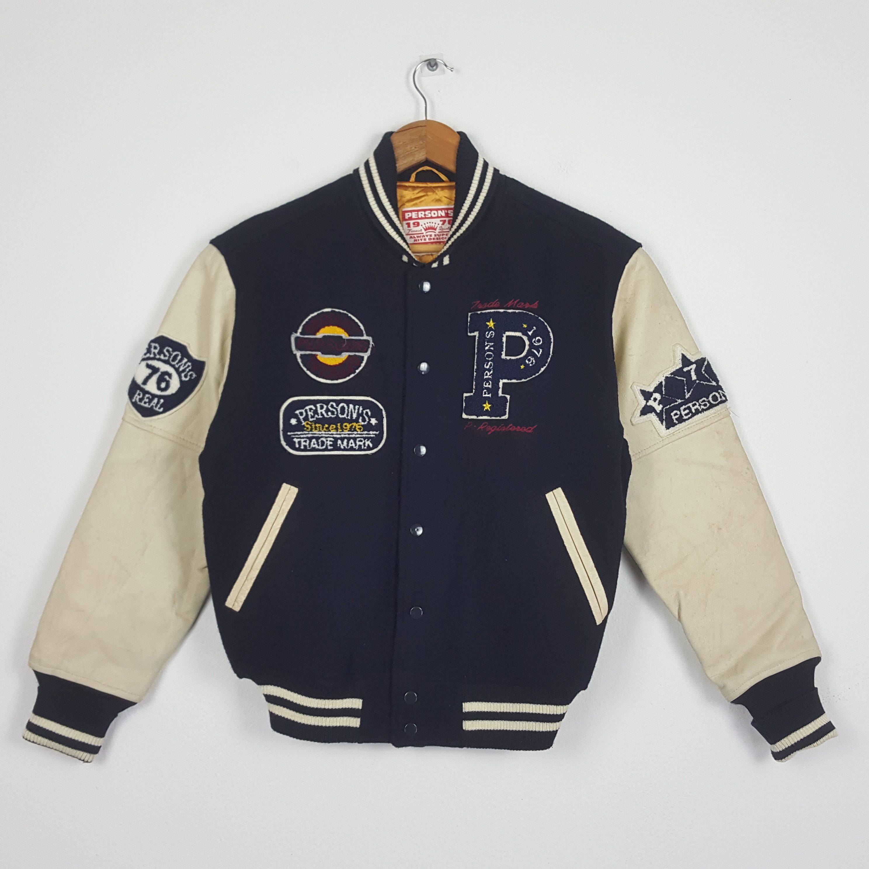 Vintage Vintage PERSON'S Nice Design Versity Jacket | Grailed