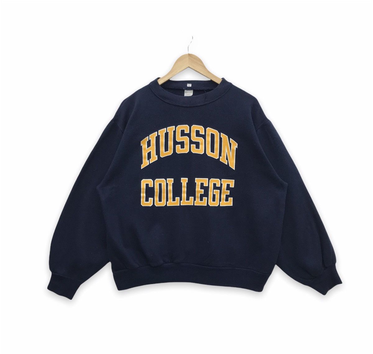 Champion × Vintage Rare!! Vintage Champion Husson College Sweatshirt Size US L / EU 52-54 / 3 - 1 Thumbnail