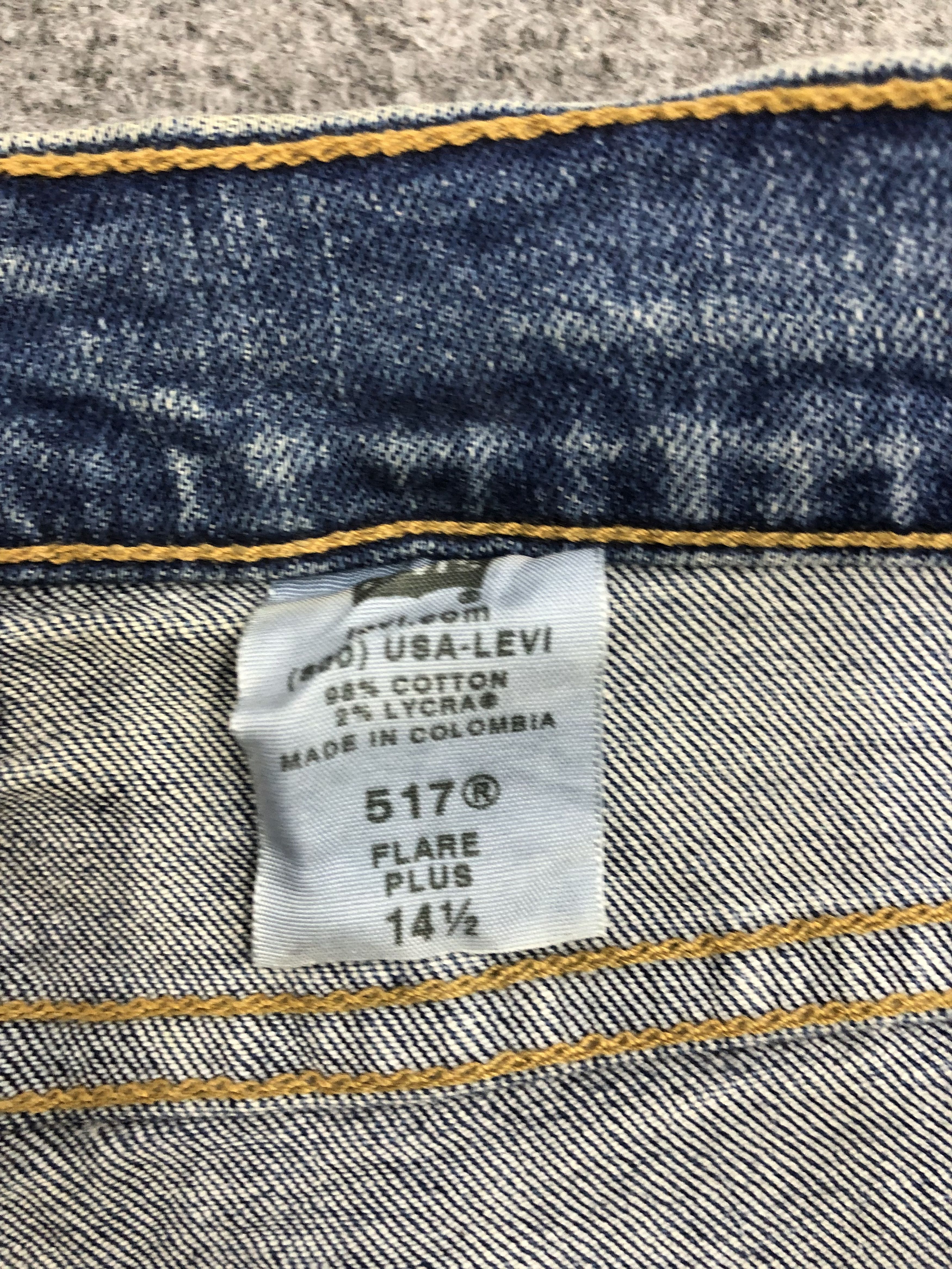 Levi's Vintage Levis 517 Flare Plus Denim DP1185 Size US 30 / EU 46 - 9 Thumbnail
