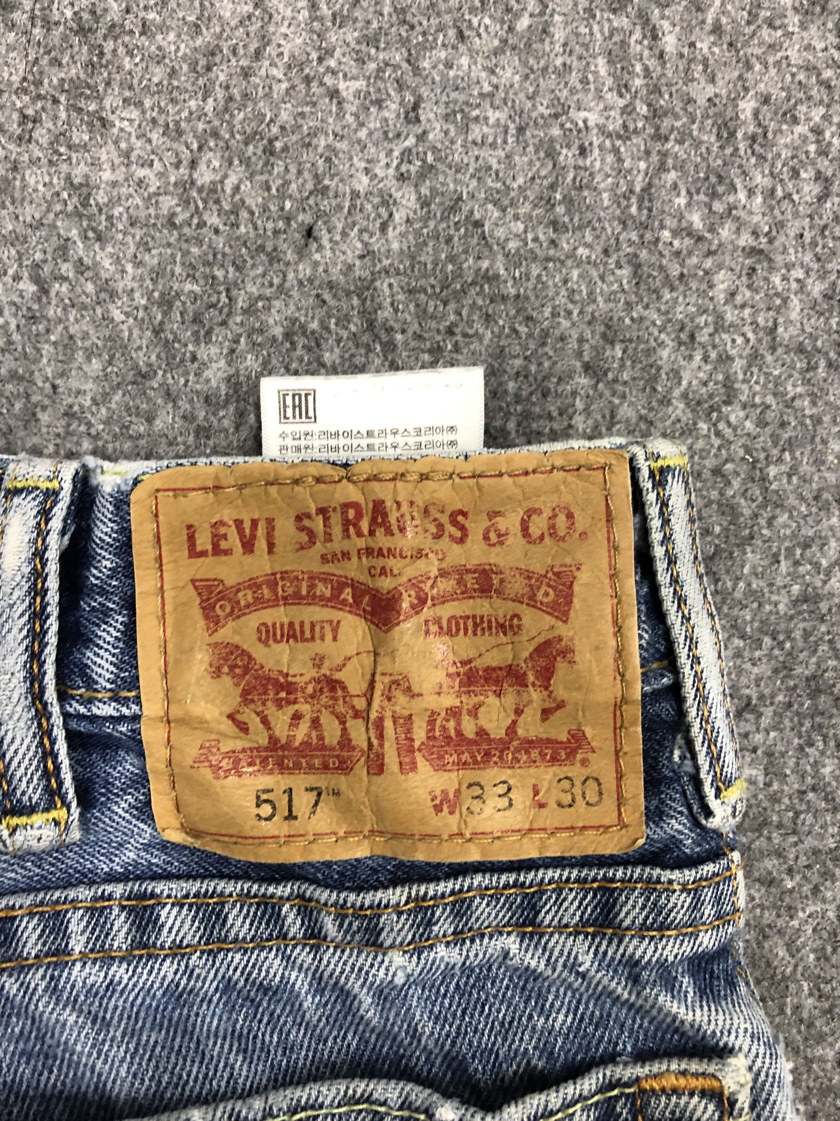 Levi's Vintage Levis 517 Flared Bootcut Denim DP1097 Size US 35 - 5 Thumbnail