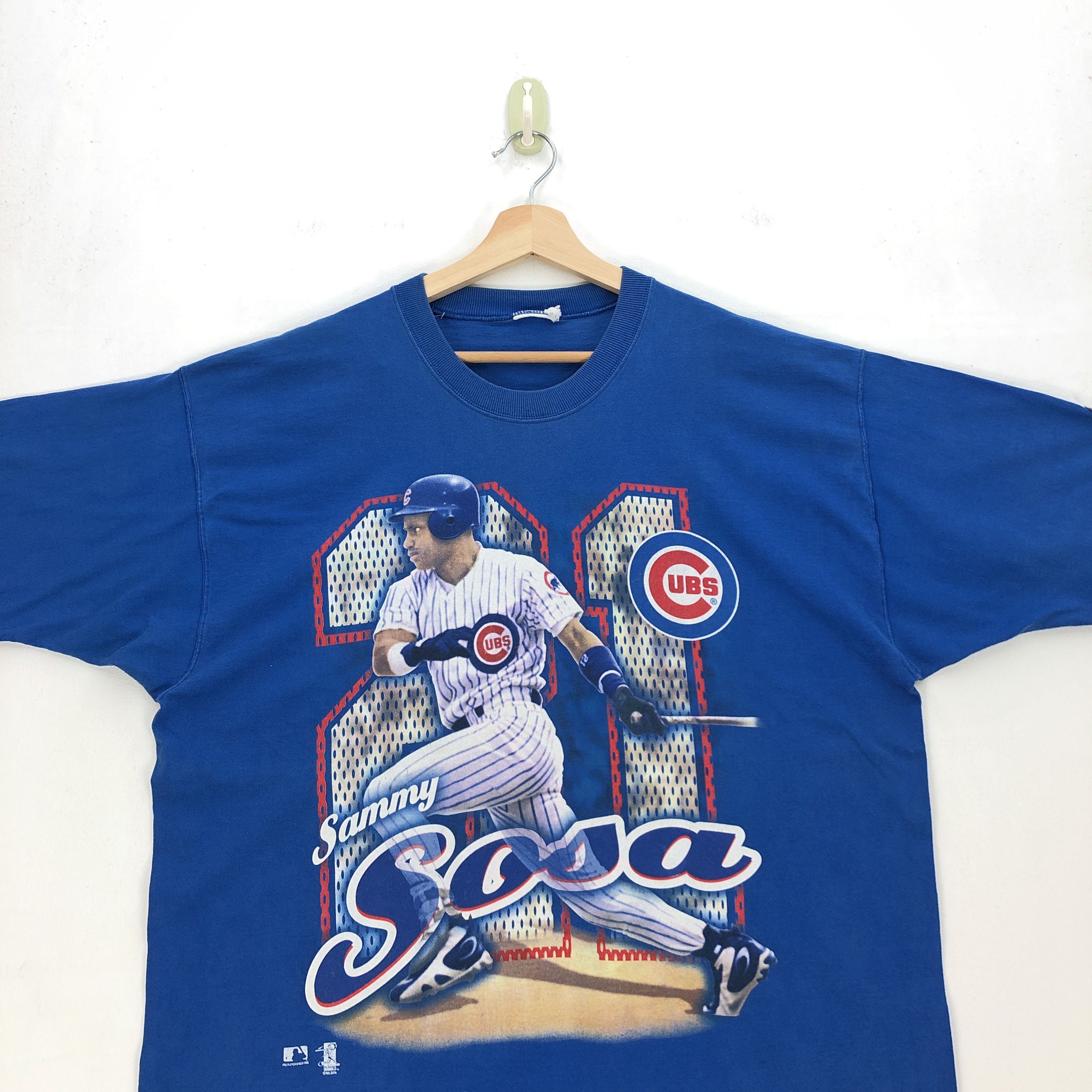 MLB Vintage Sammy Sosa T Shirt Chicago Cubs MLB Baseball Tees Size US L / EU 52-54 / 3 - 2 Thumbnail