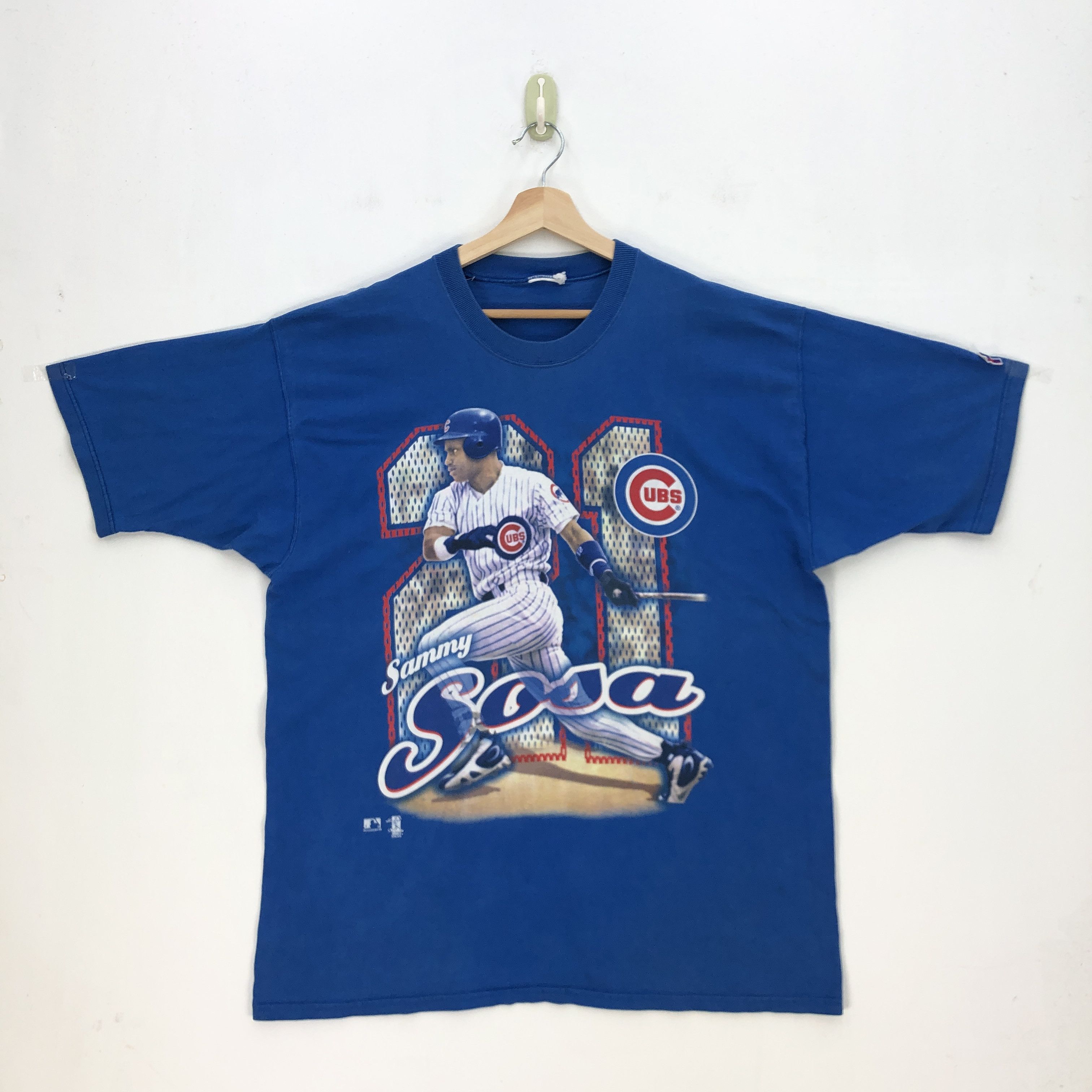 MLB Vintage Sammy Sosa T Shirt Chicago Cubs MLB Baseball Tees Size US L / EU 52-54 / 3 - 1 Thumbnail