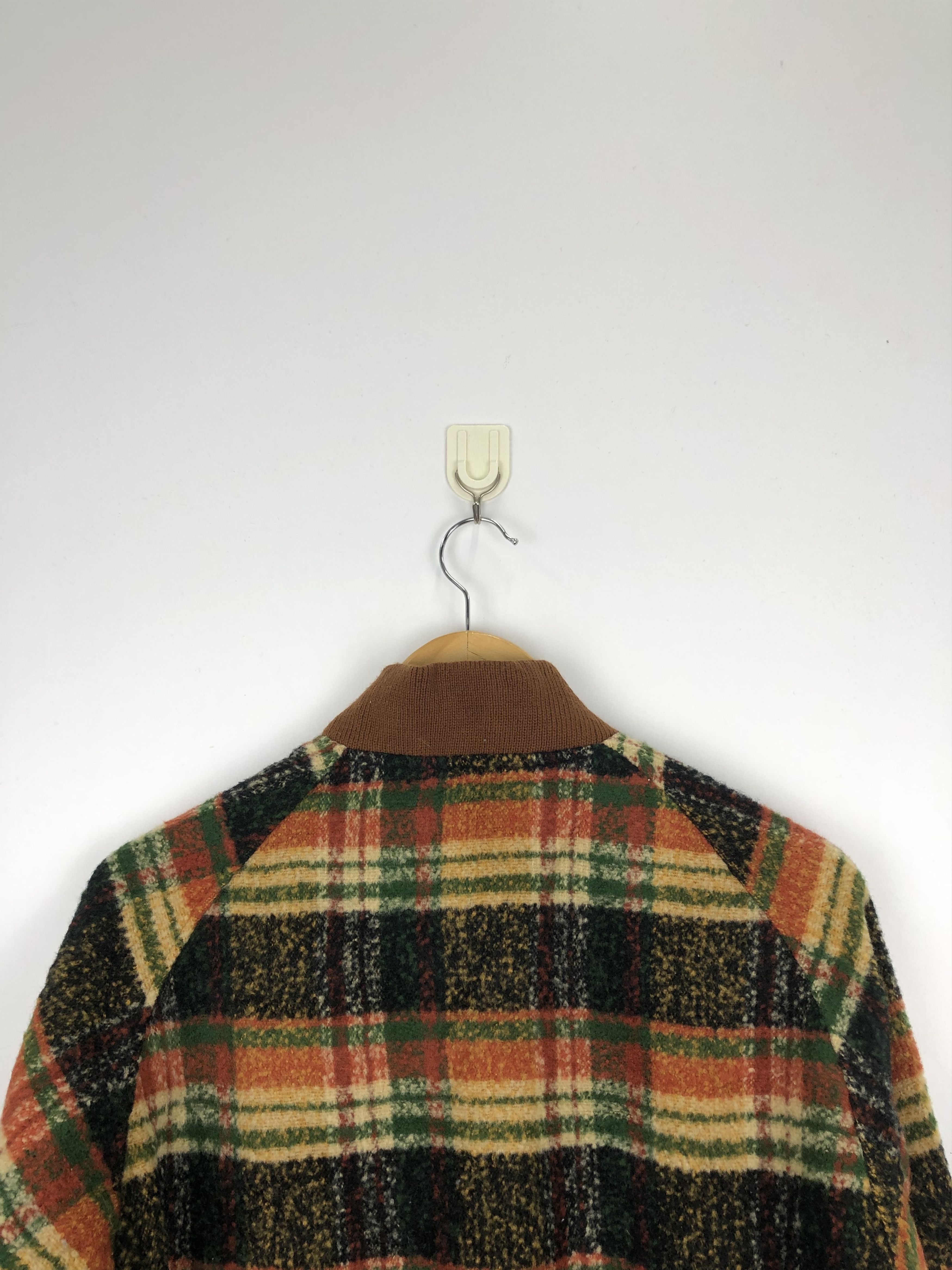 Japanese Brand × Vintage Vintage 90s Japanese Brand Wool Colourfull Plaid Jacket Size US L / EU 52-54 / 3 - 8 Thumbnail