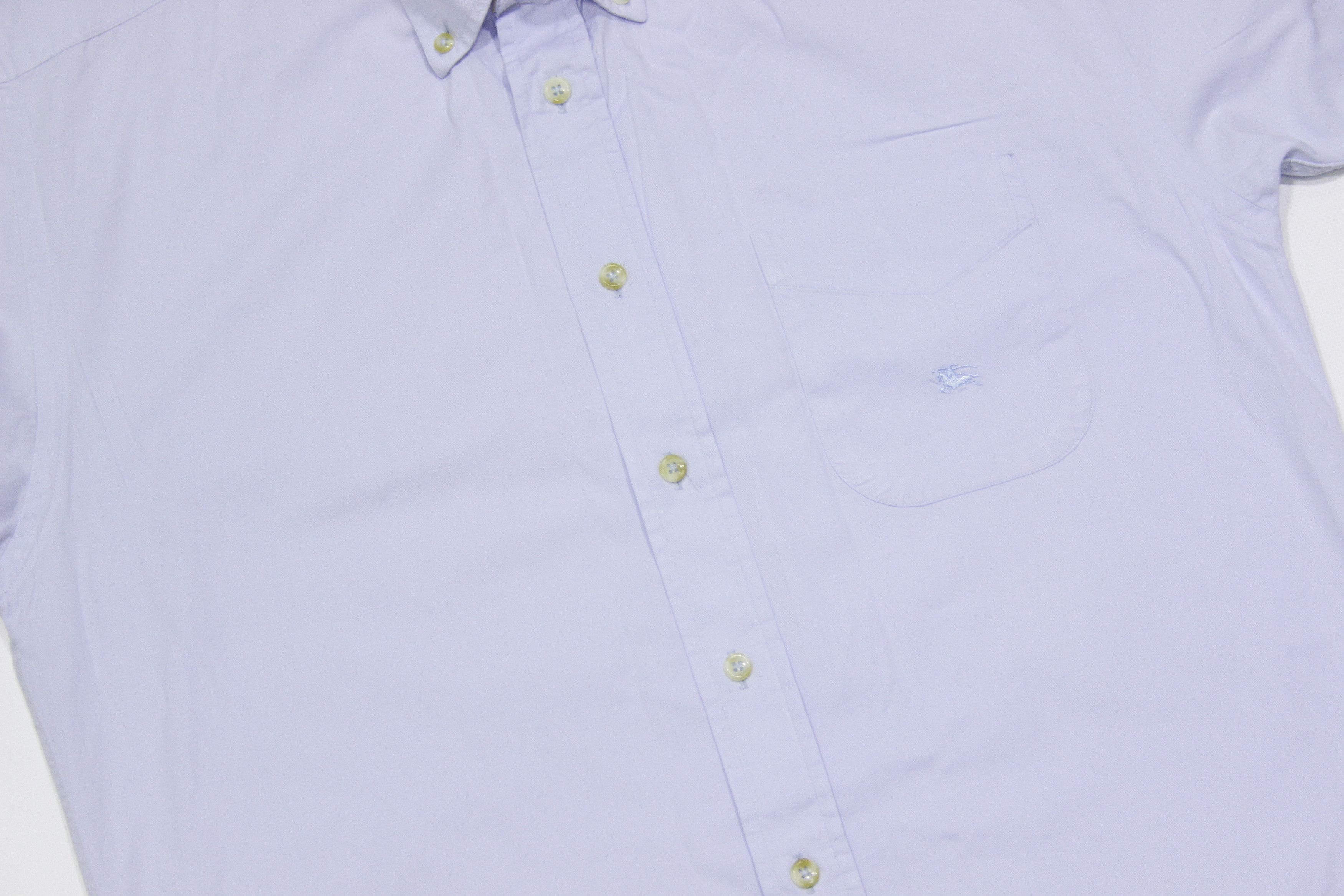 Burberry Nova Check Oxford Blue Shirt Made in USA Size US S / EU 44-46 / 1 - 4 Thumbnail
