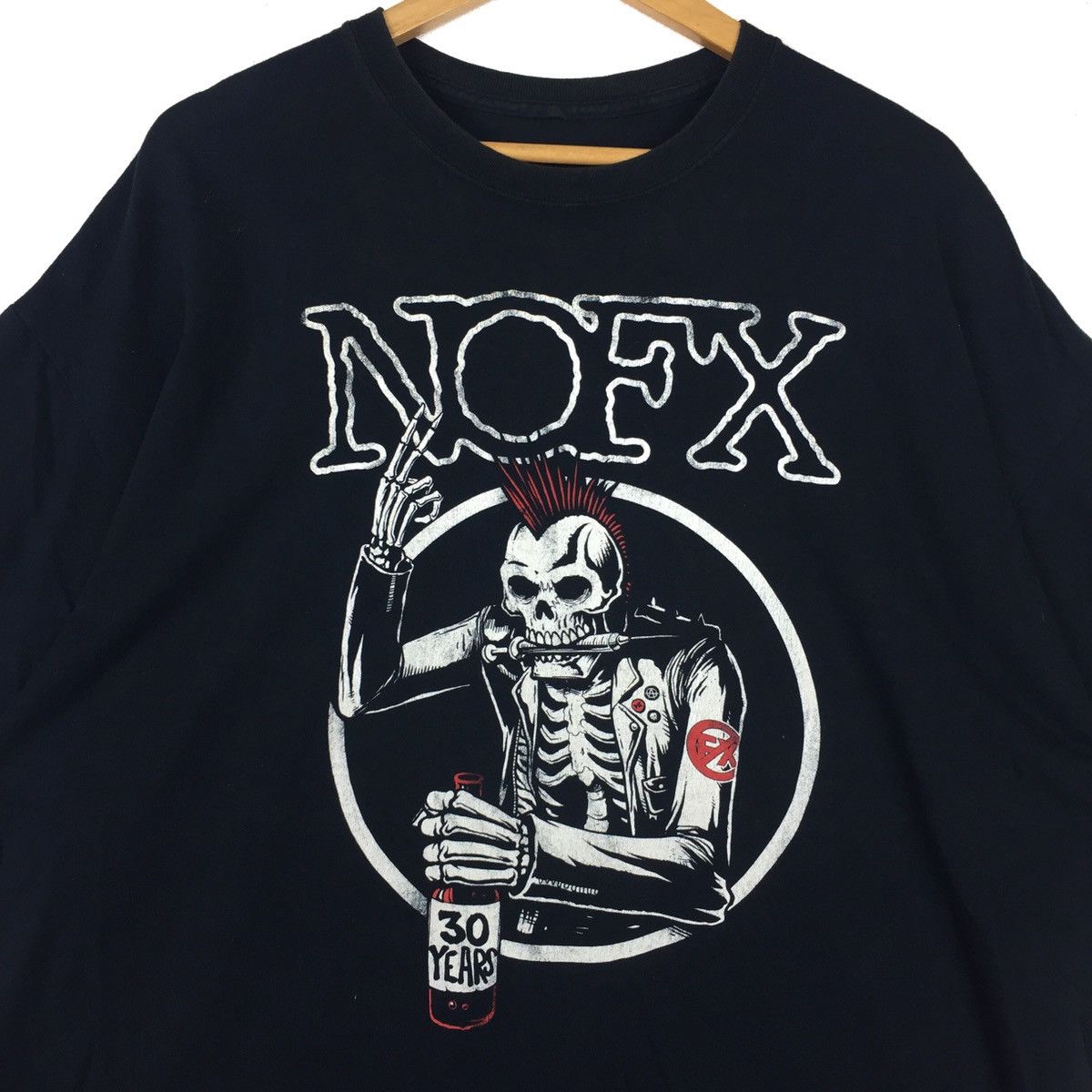 Band Tees × Vintage Rare!! Vintage Band Punk Rock NOFX tshirt Size US XL / EU 56 / 4 - 2 Thumbnail