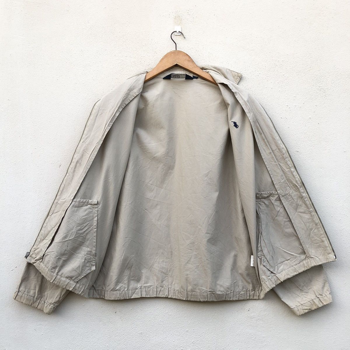 Polo Ralph Lauren × Vintage Vintage 90s POLO RALPH LAUREN SMALL PONY FULL ZIPPER Jacket Size US M / EU 48-50 / 2 - 7 Thumbnail