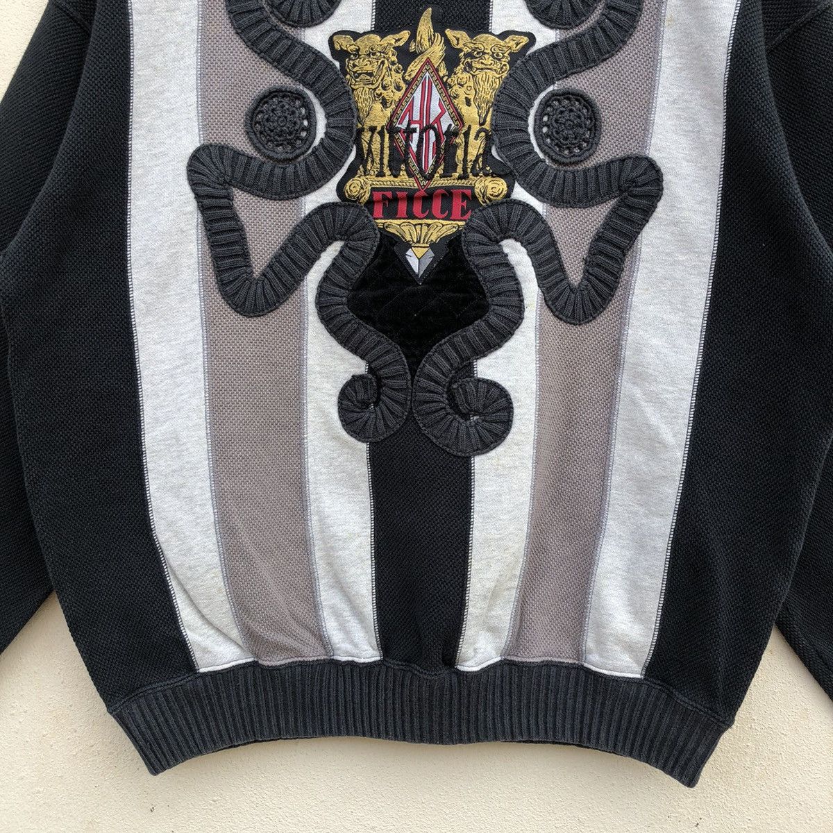 Japanese Brand × Vintage Vintage FICCE YOSHIYUKI KONISHI Knitwear Sweatshirt Size US L / EU 52-54 / 3 - 3 Thumbnail