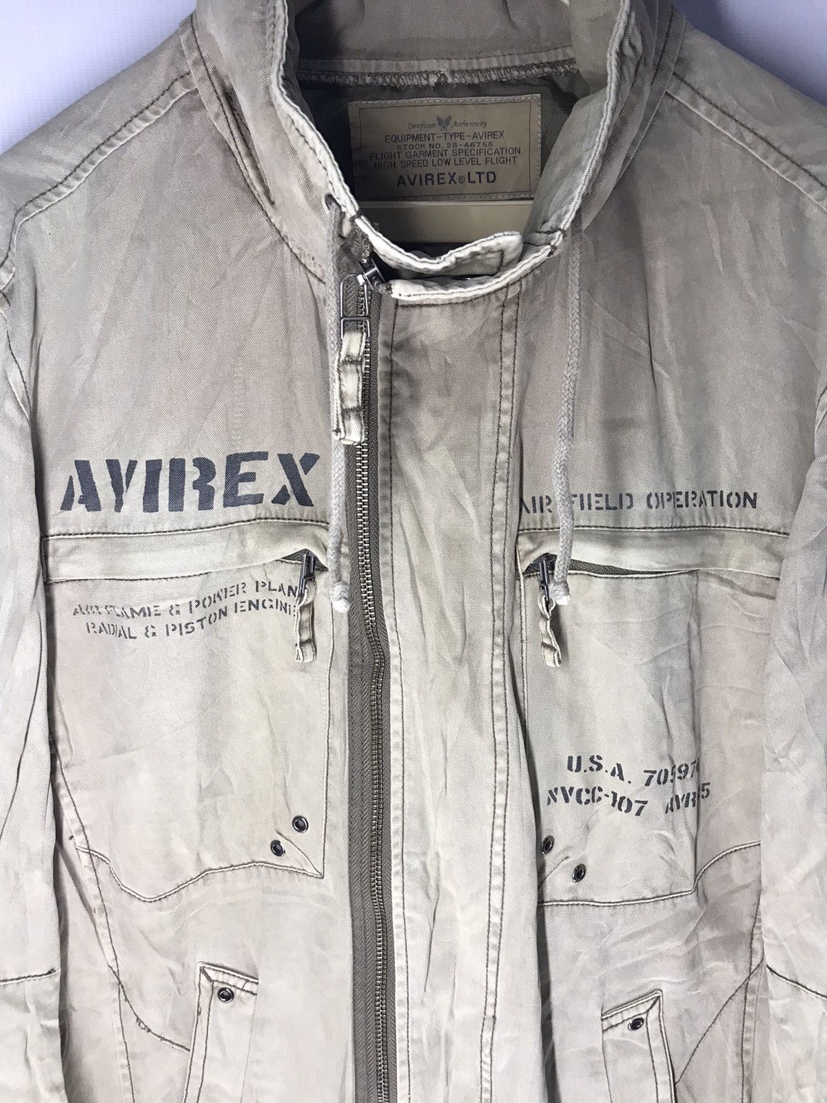 Avirex Avirex zipper jacket hidden hoodie Size US L / EU 52-54 / 3 - 4 Thumbnail