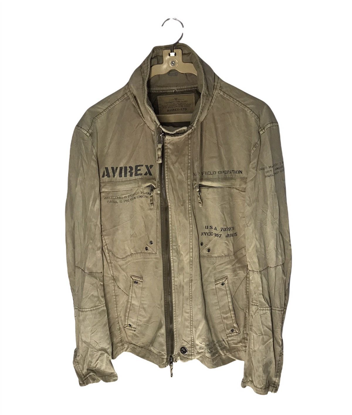 Avirex Avirex zipper jacket hidden hoodie Size US L / EU 52-54 / 3 - 1 Thumbnail