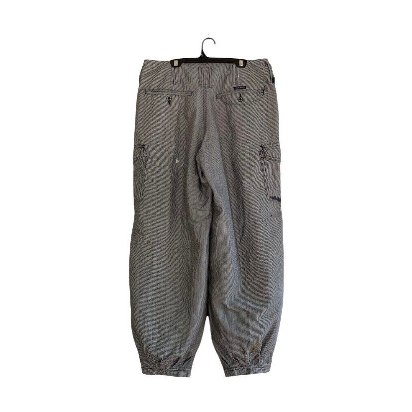 Japanese Brand Japan WM Nikka Hickory Striped Cargo Pant Size US 32 / EU 48 - 2 Thumbnail