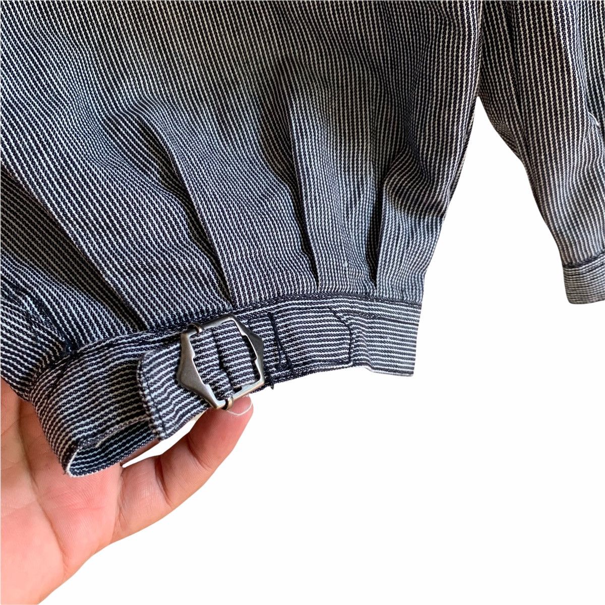 Japanese Brand Japan WM Nikka Hickory Striped Cargo Pant Size US 32 / EU 48 - 7 Thumbnail