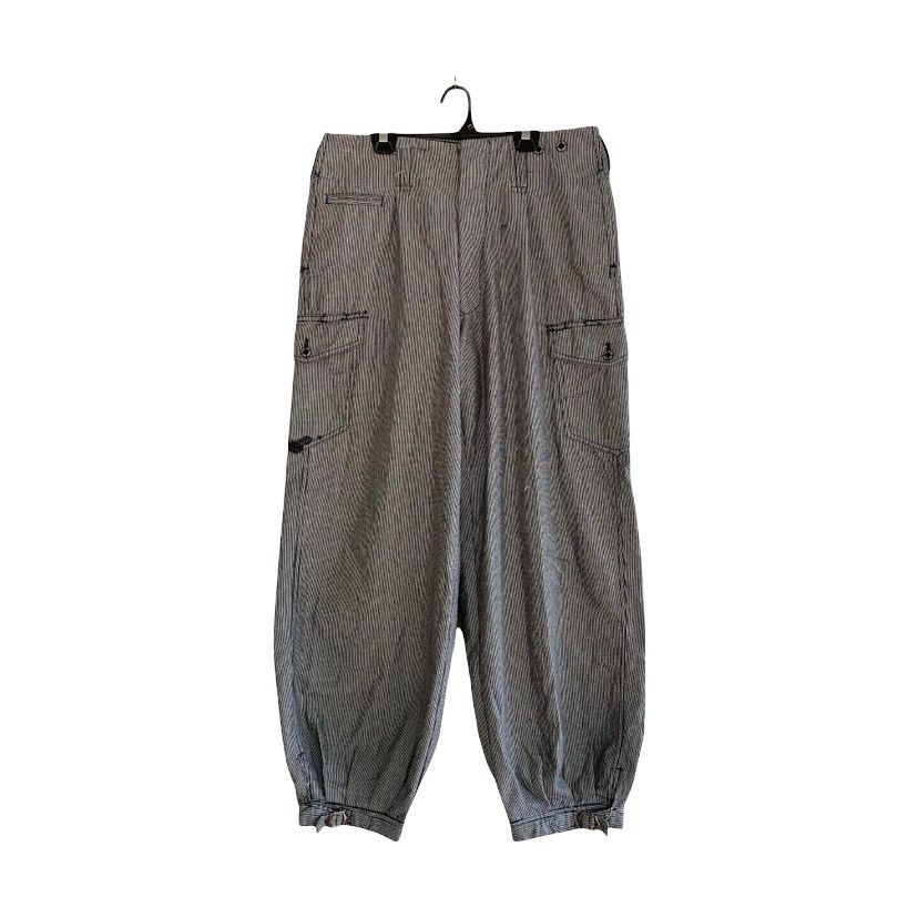 Japanese Brand Japan WM Nikka Hickory Striped Cargo Pant Size US 32 / EU 48 - 1 Thumbnail