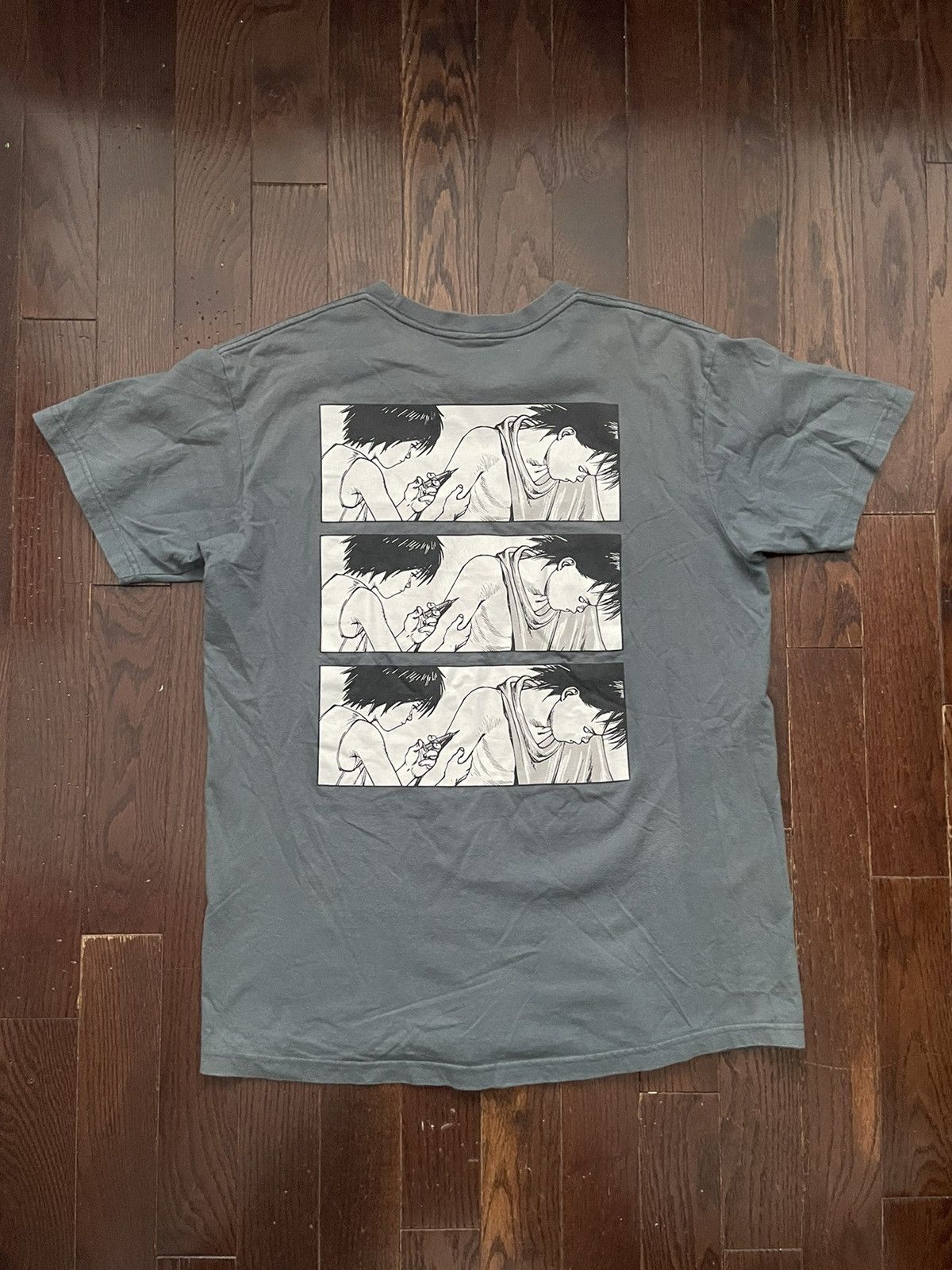 image of Supreme Akira Syringe T-Shirt Slate Blue, Men's (Size Large)