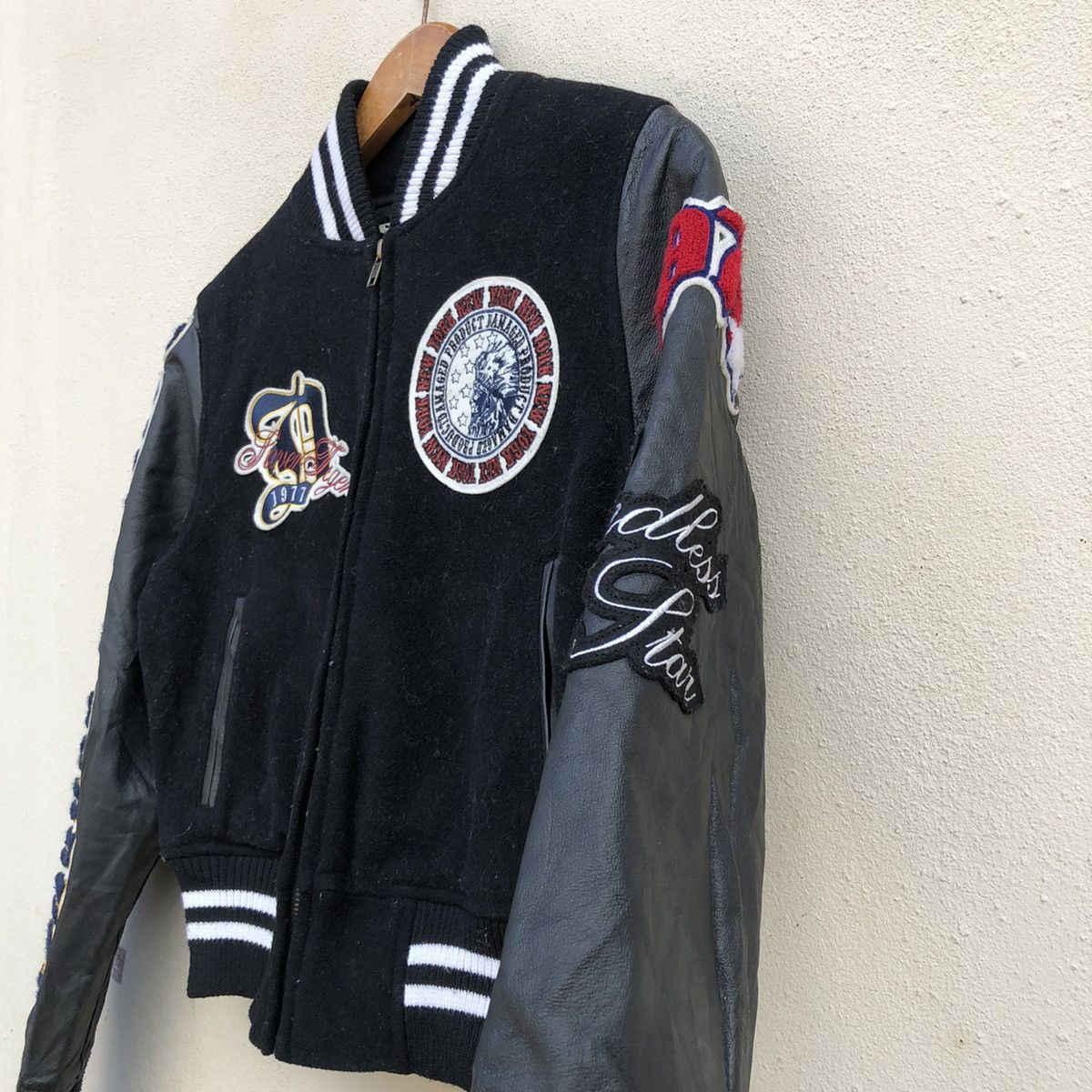 Japanese Brand × Vintage Vintage GLAD NEWS JAPAN NICE DESIGN Varsity Jacket Women XS Size ONE SIZE - 6 Thumbnail