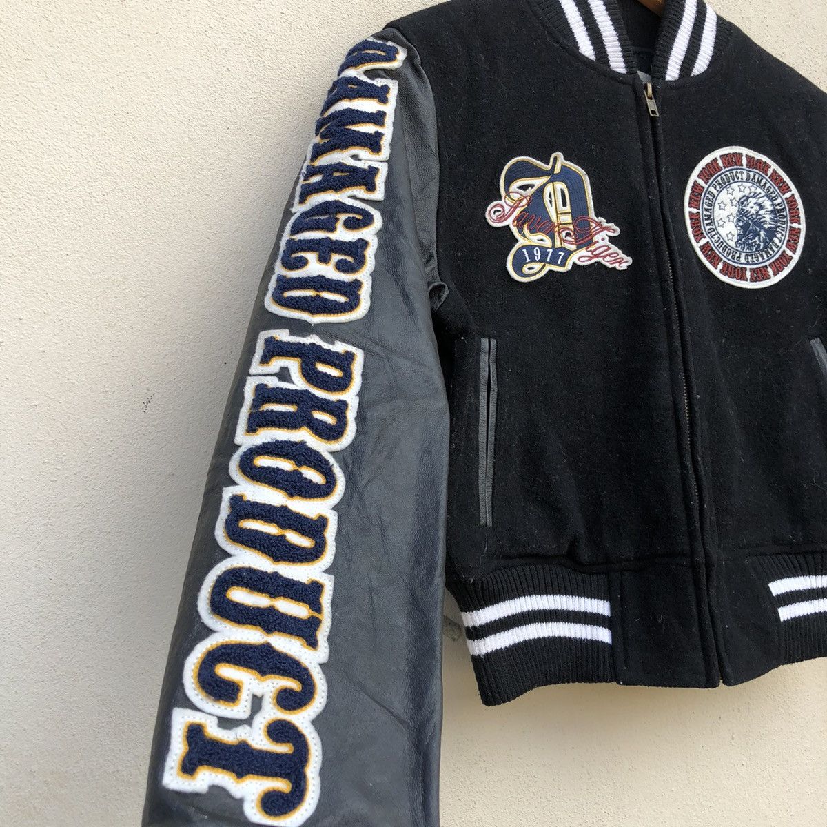 Japanese Brand × Vintage Vintage GLAD NEWS JAPAN NICE DESIGN Varsity Jacket Women XS Size ONE SIZE - 5 Thumbnail