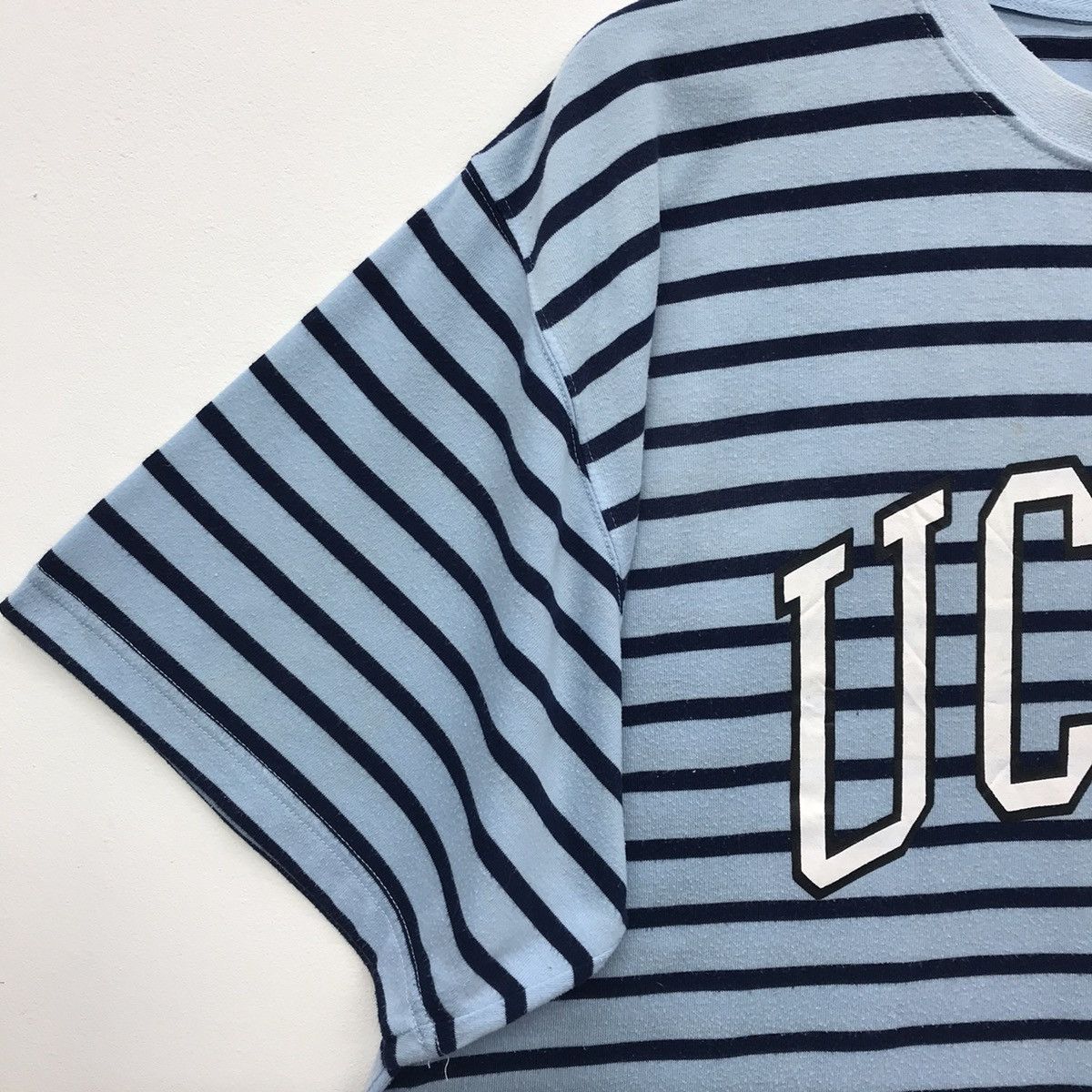 Vintage Rare!! Vintage American College UCLA Stripe Tee Size US XL / EU 56 / 4 - 5 Thumbnail