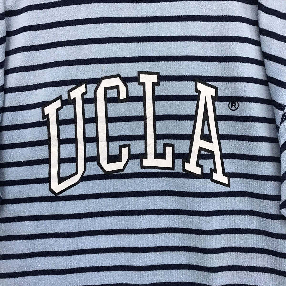 Vintage Rare!! Vintage American College UCLA Stripe Tee Size US XL / EU 56 / 4 - 7 Thumbnail