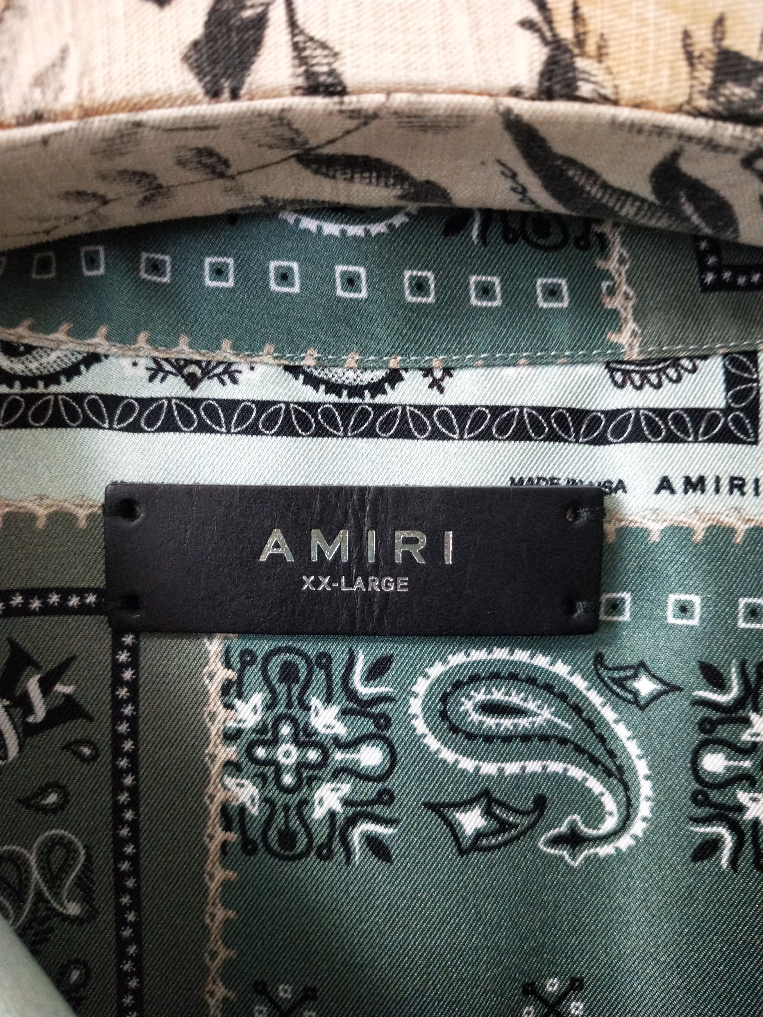 Amiri Bandana Patchwork Silk Shirt Size US XXL / EU 58 / 5 - 4 Thumbnail
