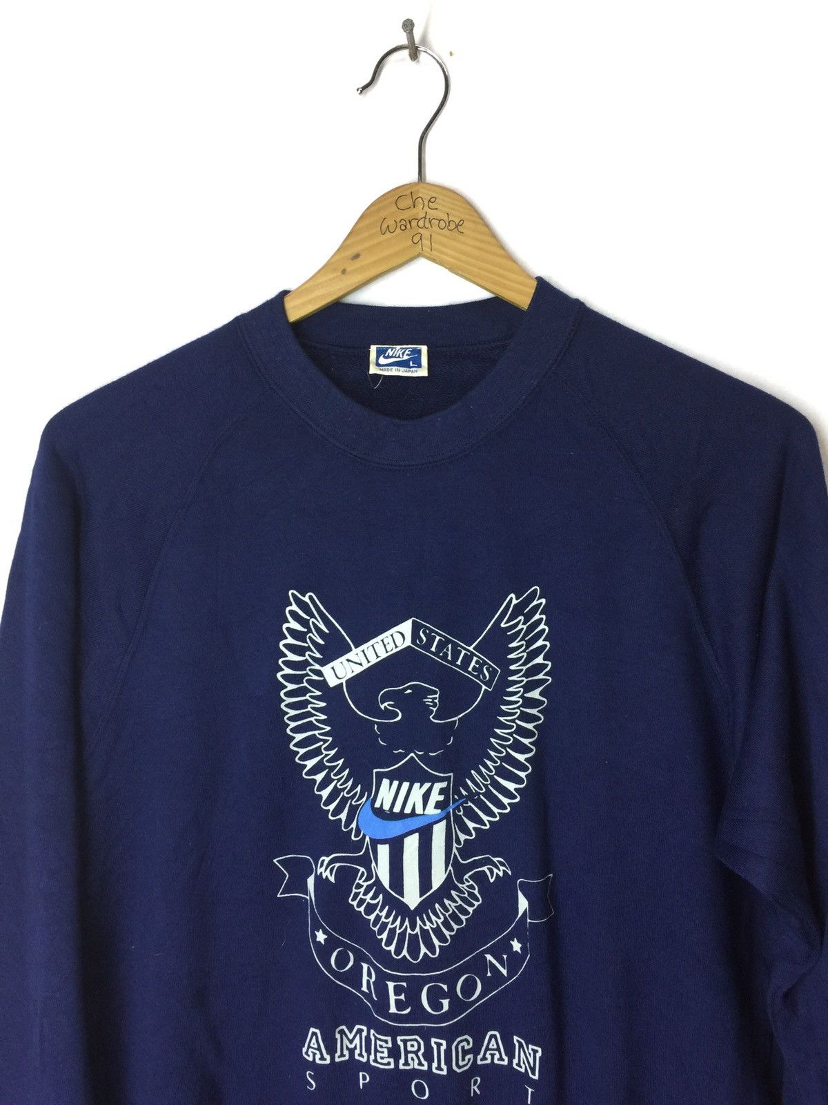 Nike × Vintage Vintage Nike Japan United States Oregon Sweatshirt Big Logo Size US L / EU 52-54 / 3 - 2 Thumbnail