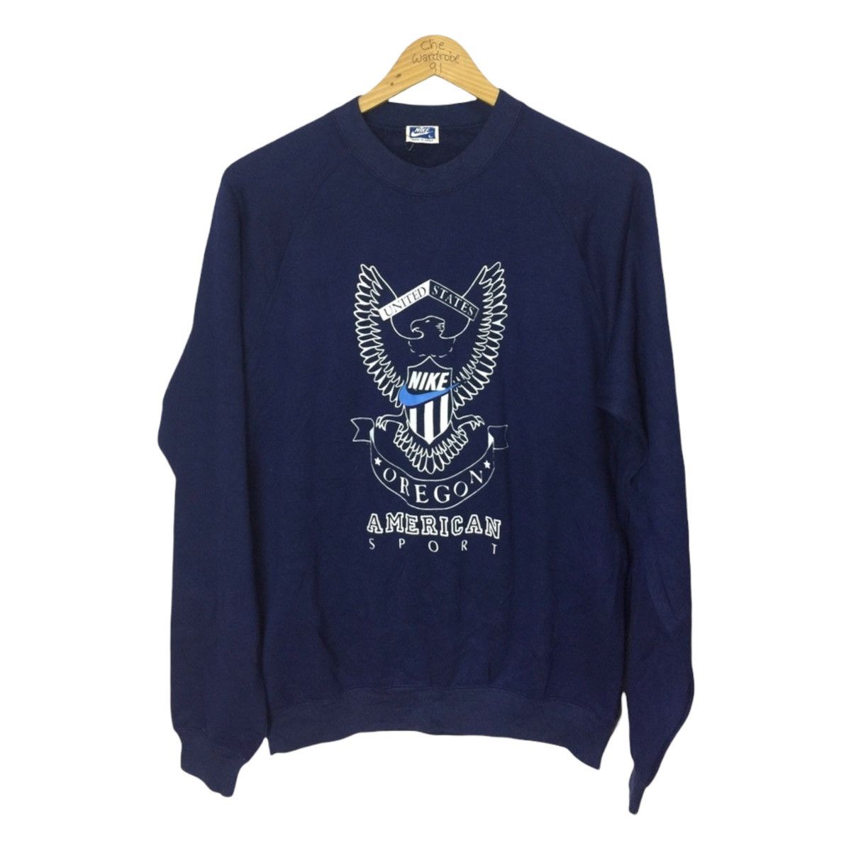 Nike × Vintage Vintage Nike Japan United States Oregon Sweatshirt Big Logo Size US L / EU 52-54 / 3 - 1 Thumbnail