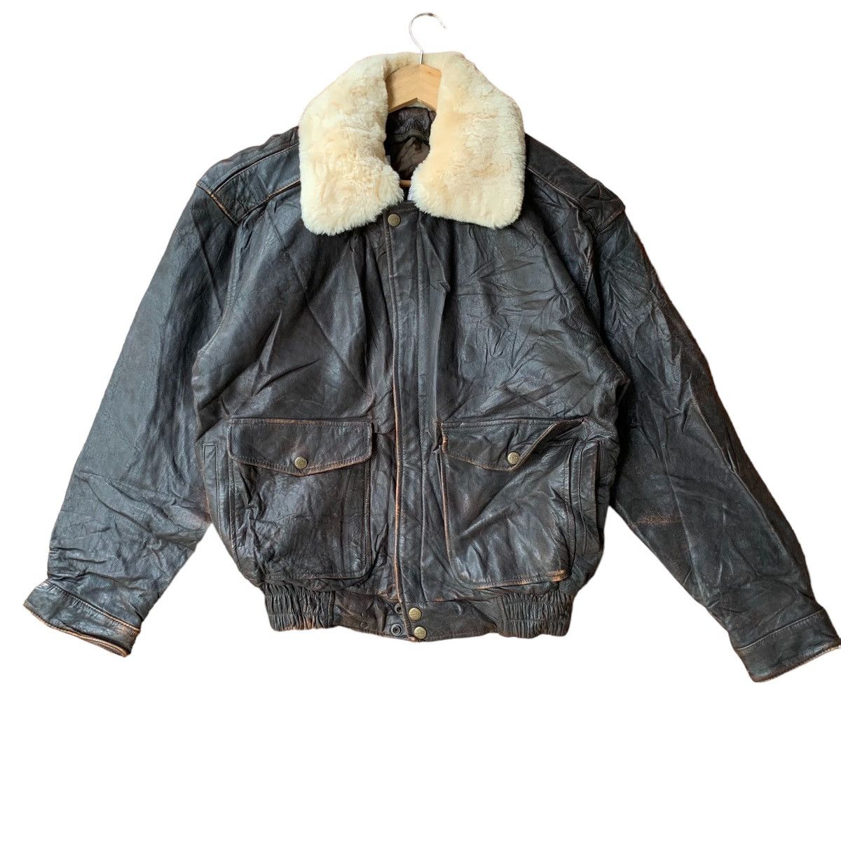Branded Leather ‼️BINDING NOW‼️Vintage Classic Leather Jacket Size US M / EU 48-50 / 2 - 1 Thumbnail