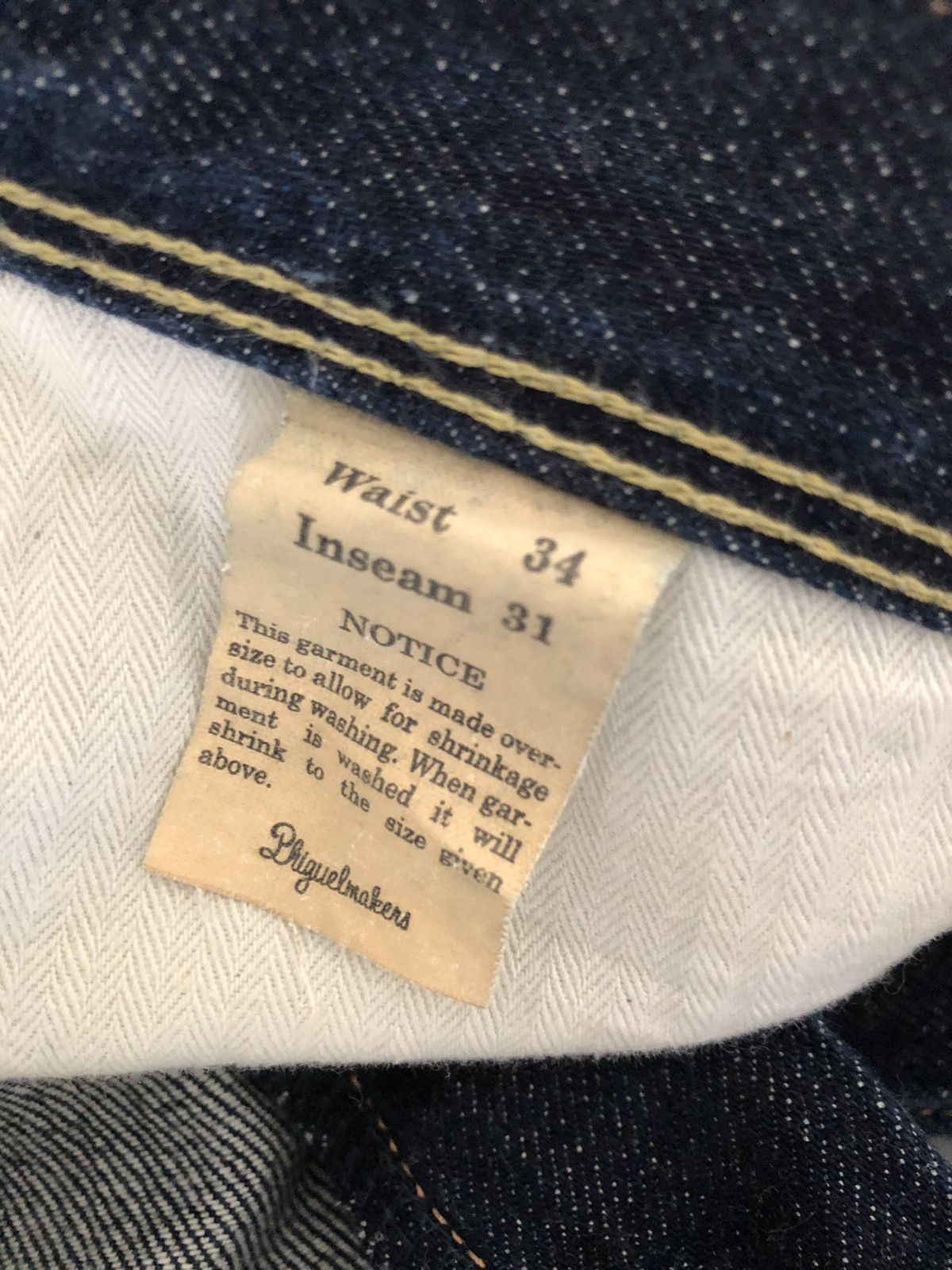 PHIGVEL MAKERS & Co. Phigvel Makers & Co Japan Selvedge Denim Jeans Size US 34 / EU 50 - 22 Thumbnail