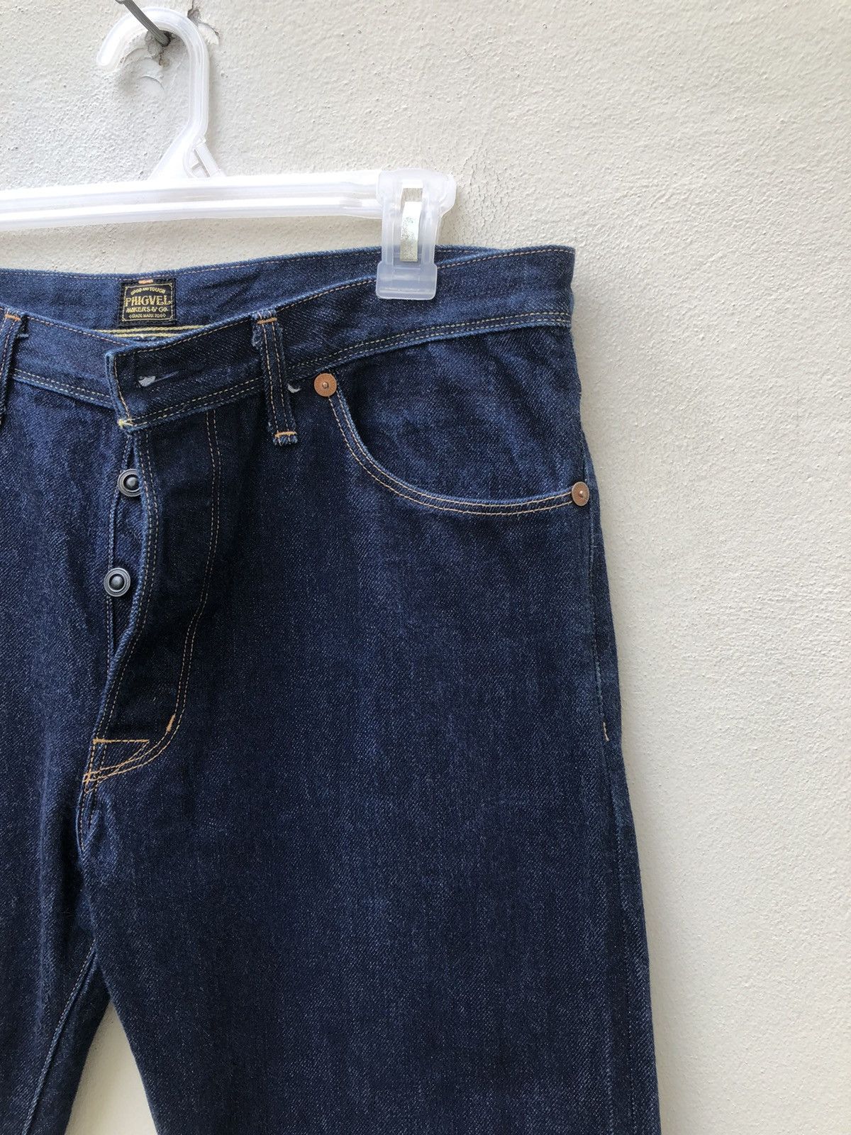 PHIGVEL MAKERS & Co. Phigvel Makers & Co Japan Selvedge Denim Jeans Size US 34 / EU 50 - 10 Thumbnail