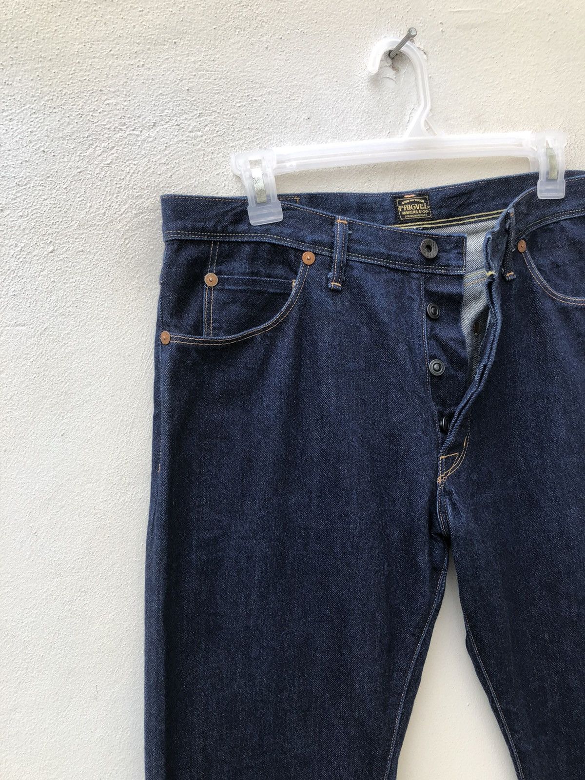 PHIGVEL MAKERS & Co. Phigvel Makers & Co Japan Selvedge Denim Jeans Size US 34 / EU 50 - 7 Thumbnail