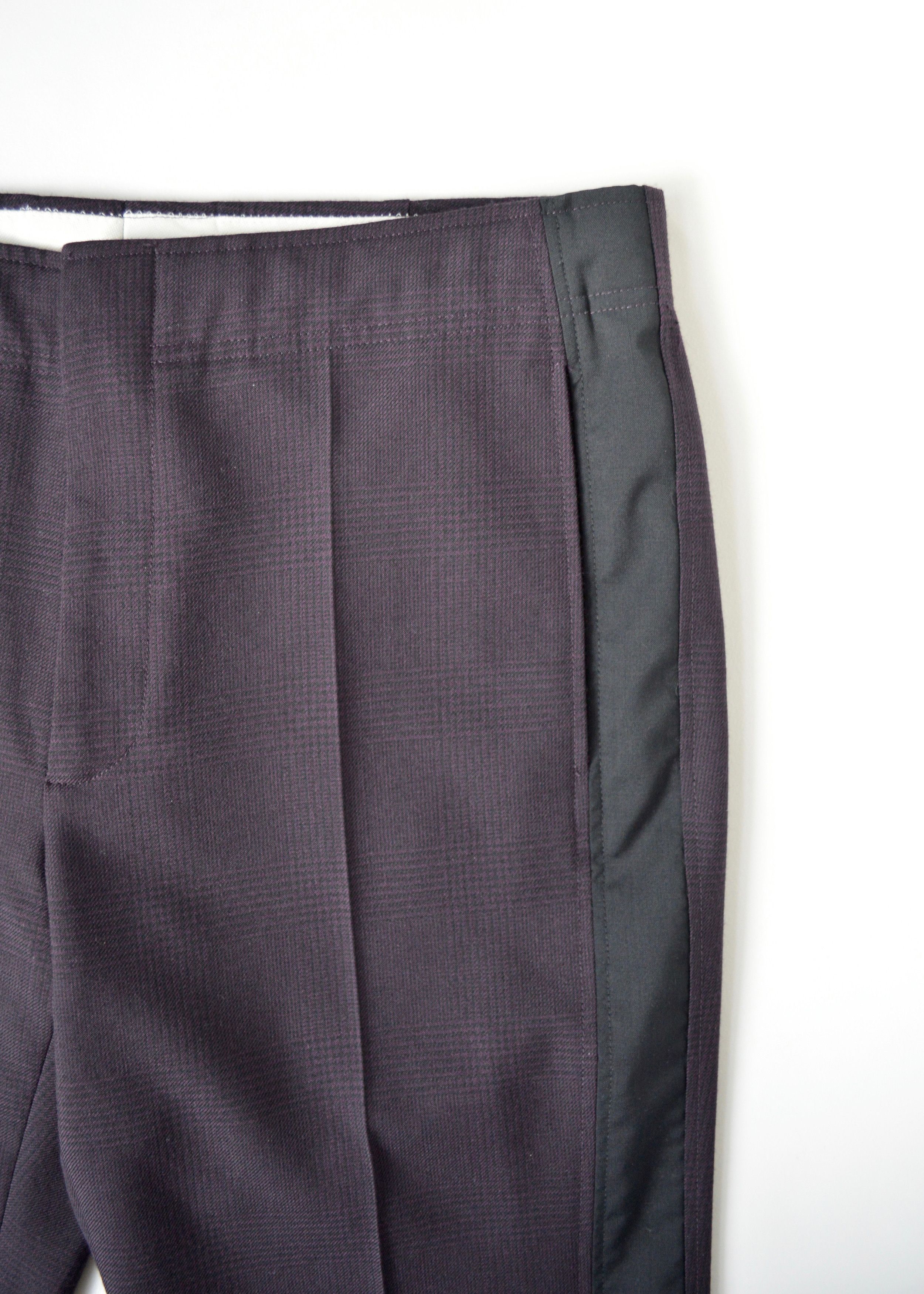 Maison Margiela A/W 17 Check Wool Side Stripe Trousers Size US 32 / EU 48 - 5 Thumbnail