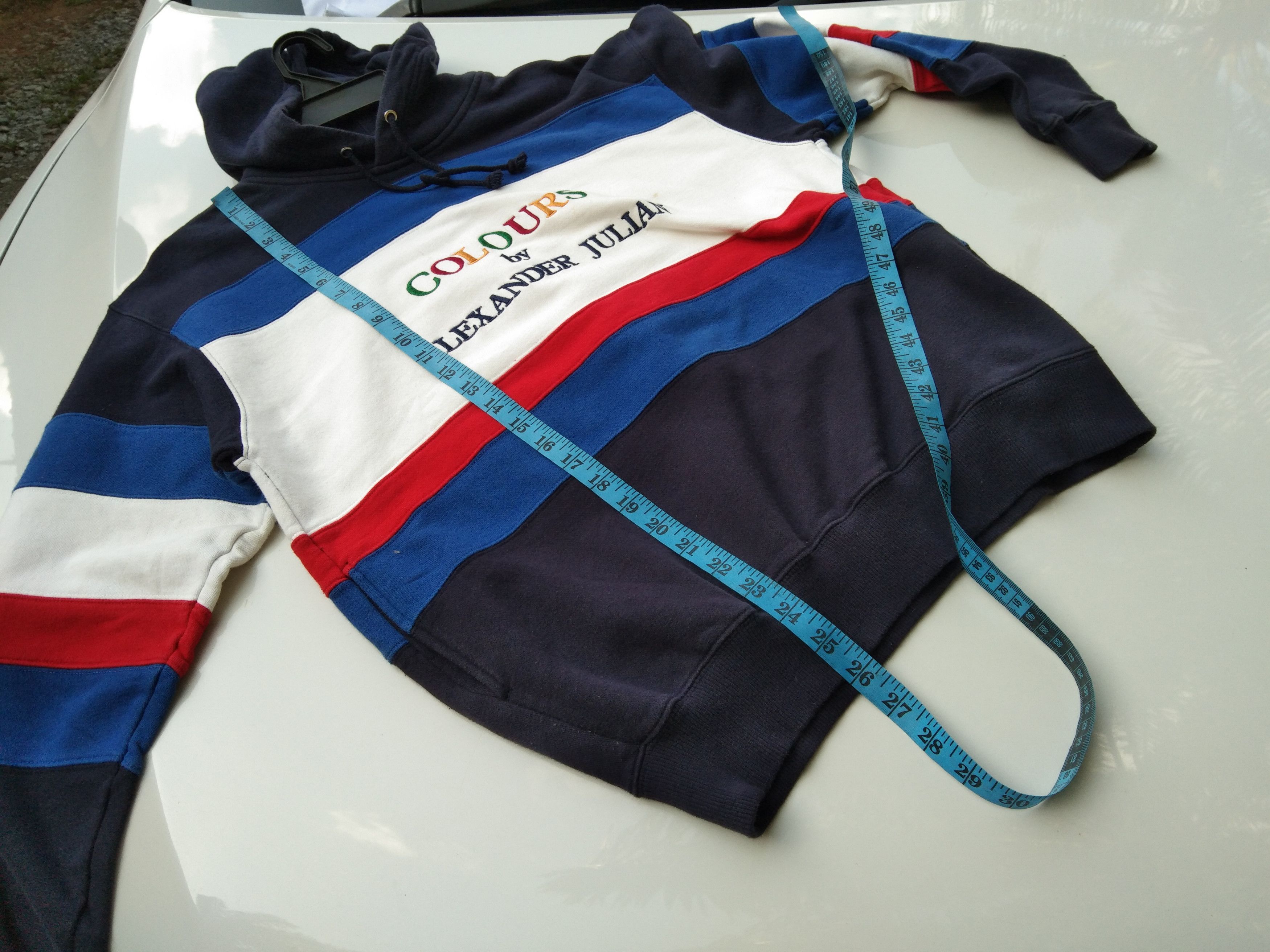 Alexander Julian × Designer VINTAGE COLOURS EMBROIDERY SWEATSHIRT HOODIE Size US L / EU 52-54 / 3 - 9 Thumbnail