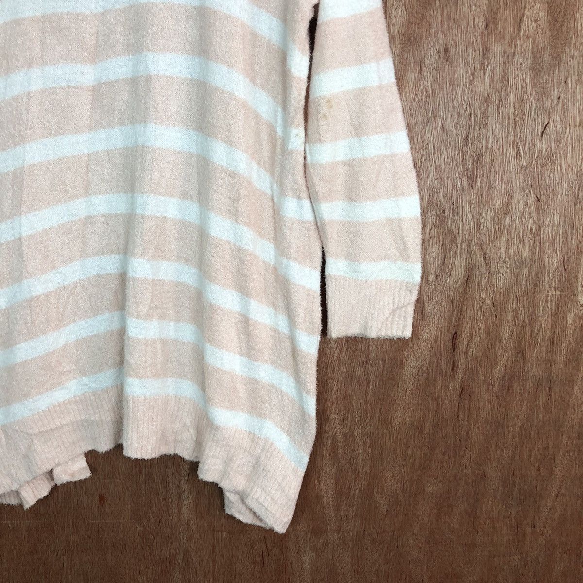 OVER THE STRiPES Uniqlo cardigan Stripe Shaggy Fur Mohair Knitwear #6649 Size US L / EU 52-54 / 3 - 11 Thumbnail