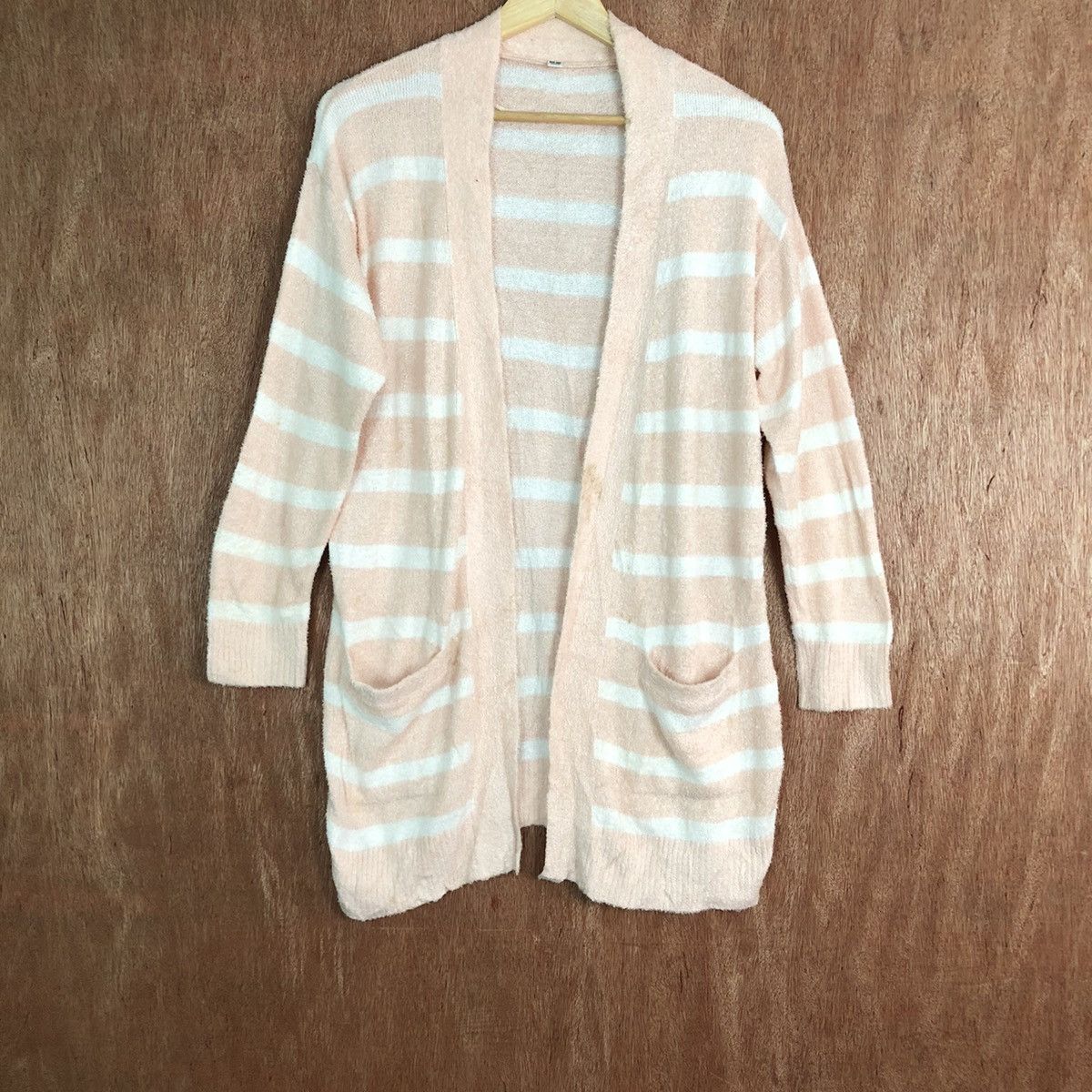 OVER THE STRiPES Uniqlo cardigan Stripe Shaggy Fur Mohair Knitwear #6649 Size US L / EU 52-54 / 3 - 3 Thumbnail