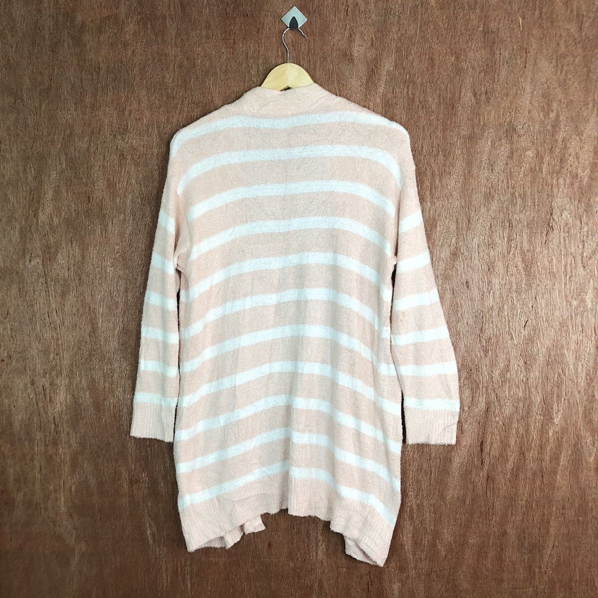 OVER THE STRiPES Uniqlo cardigan Stripe Shaggy Fur Mohair Knitwear #6649 Size US L / EU 52-54 / 3 - 9 Thumbnail
