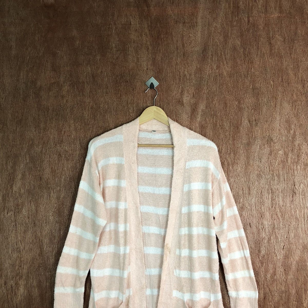 OVER THE STRiPES Uniqlo cardigan Stripe Shaggy Fur Mohair Knitwear #6649 Size US L / EU 52-54 / 3 - 2 Thumbnail