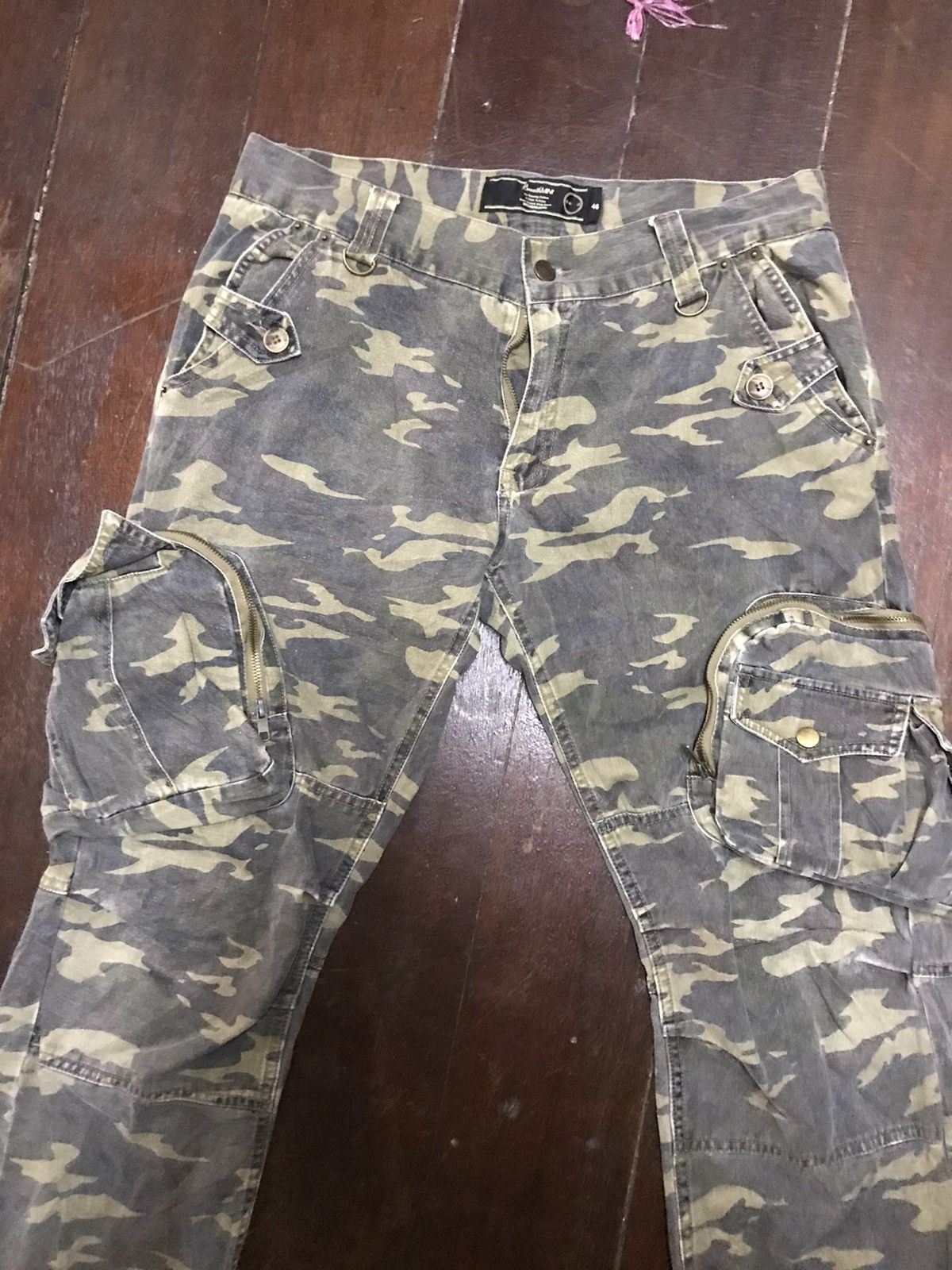 Japanese Brand Military style camo cargo pant multi pocket by brthbreath Size US 32 / EU 48 - 9 Thumbnail